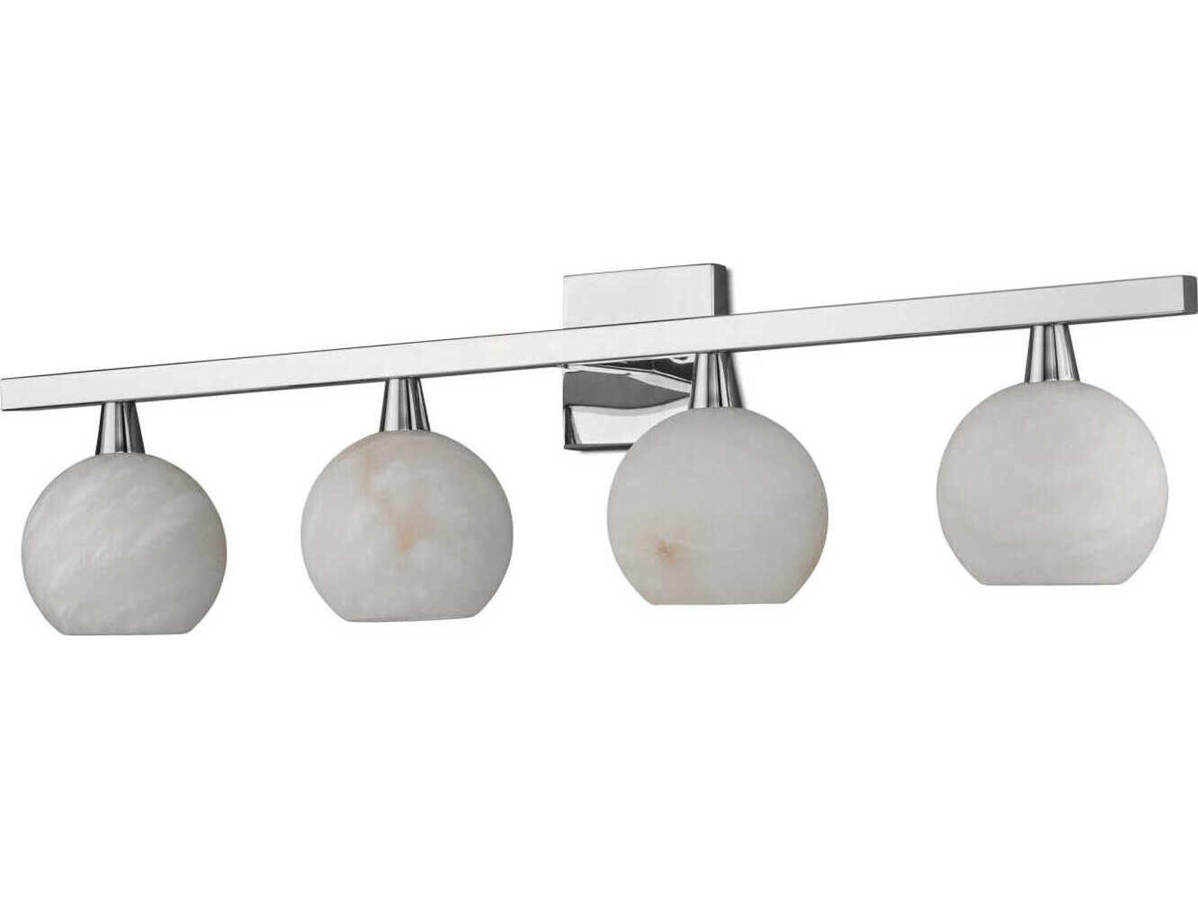 Currey & Company Bombelles 4-light Polished Nickel Vanity Light