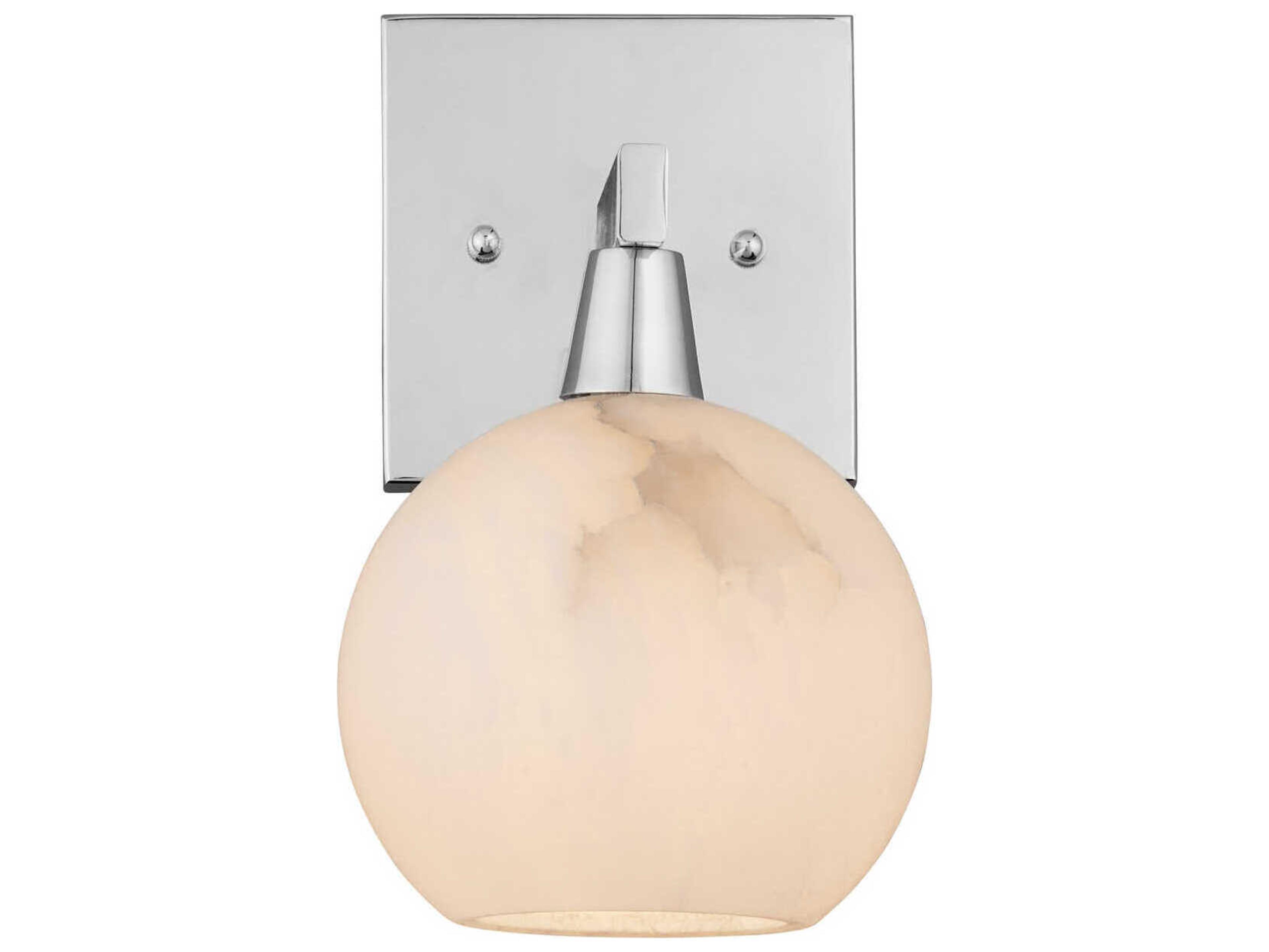 Currey & Company Bombelles 1-Light Polished Nickel Natural Wall Sconce