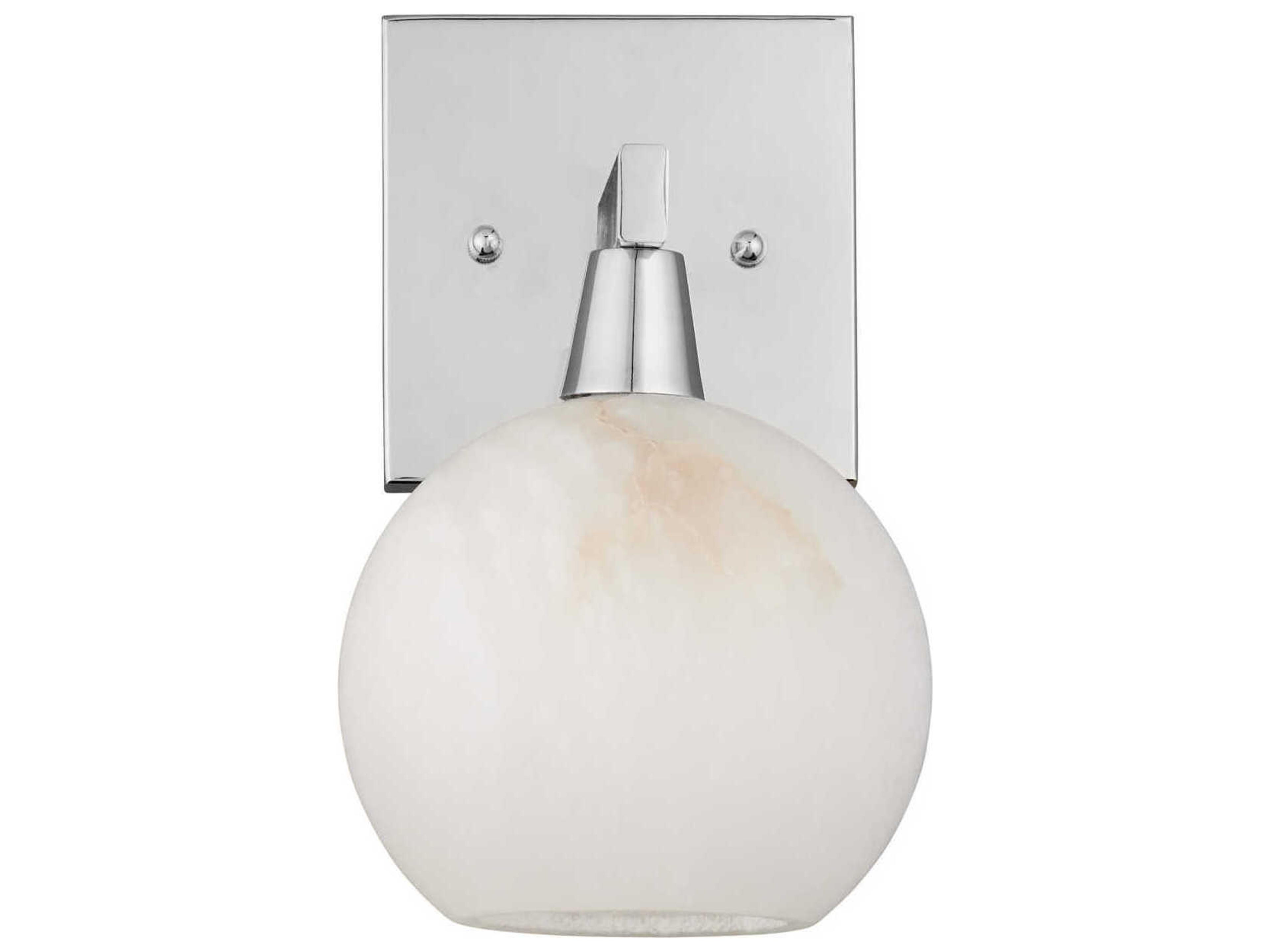 Currey & Company Bombelles 1-Light Polished Nickel Natural Wall Sconce