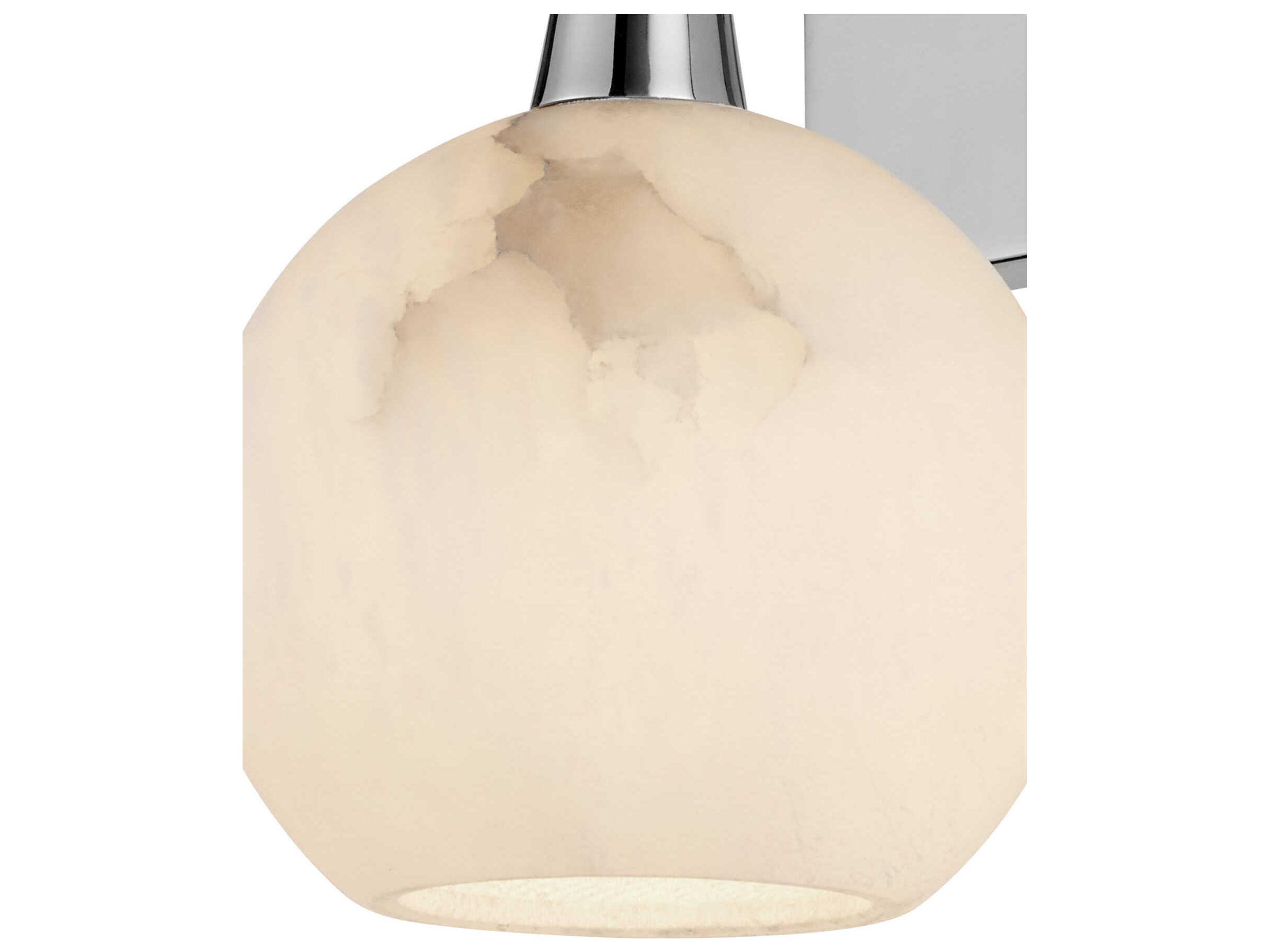 Currey & Company Bombelles 1-Light Polished Nickel Natural Wall Sconce