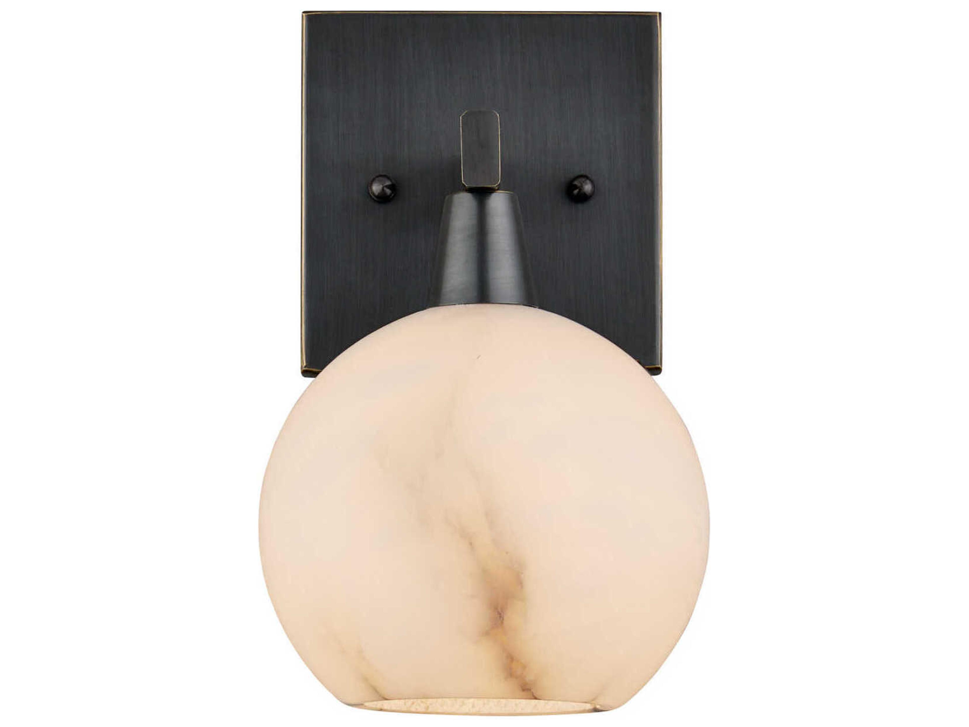 Currey & Company Bombelles 1-Light Oil Rubbed Bronze Natural Wall Sconce