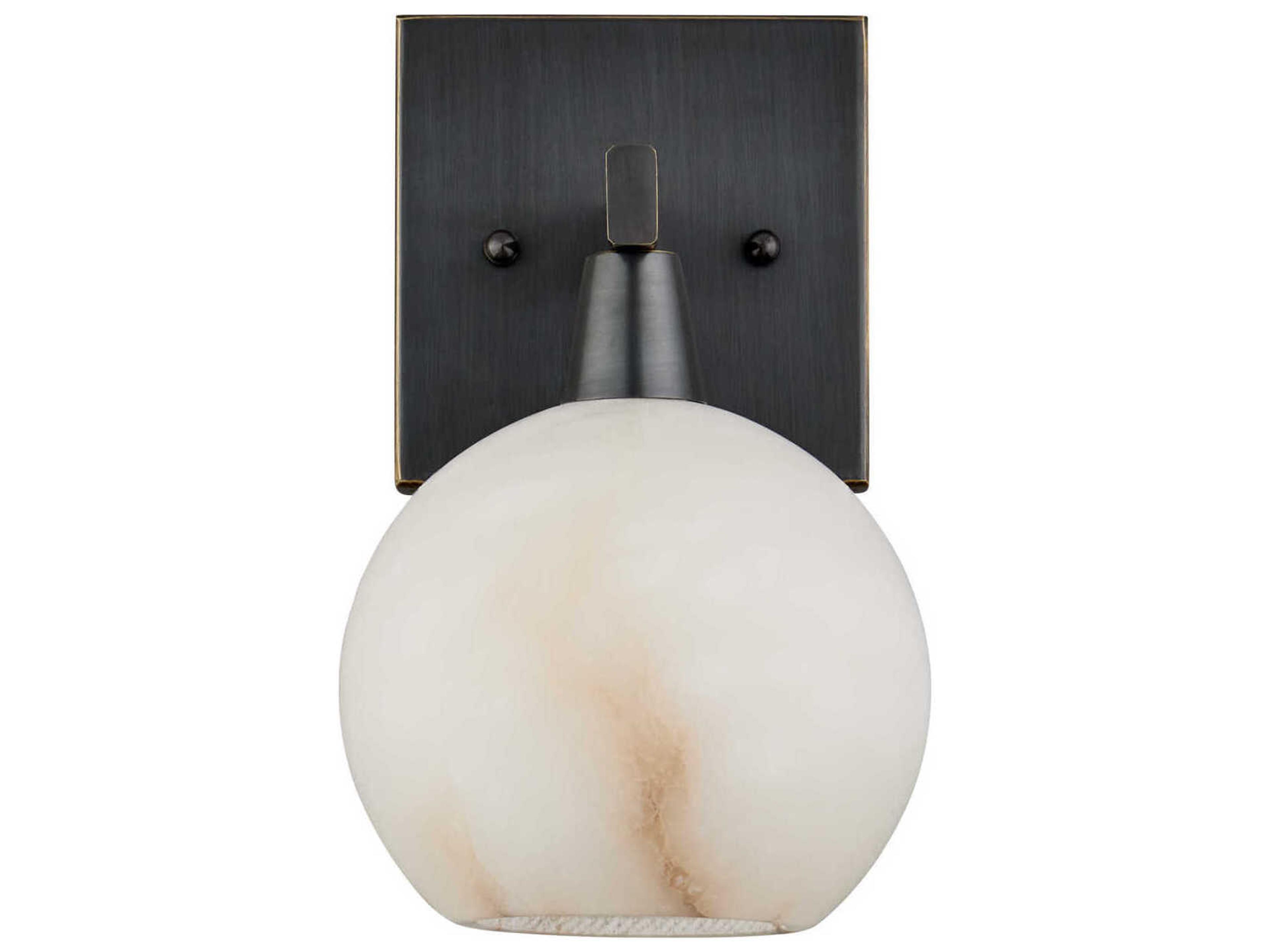 Currey & Company Bombelles 1-Light Oil Rubbed Bronze Natural Wall Sconce