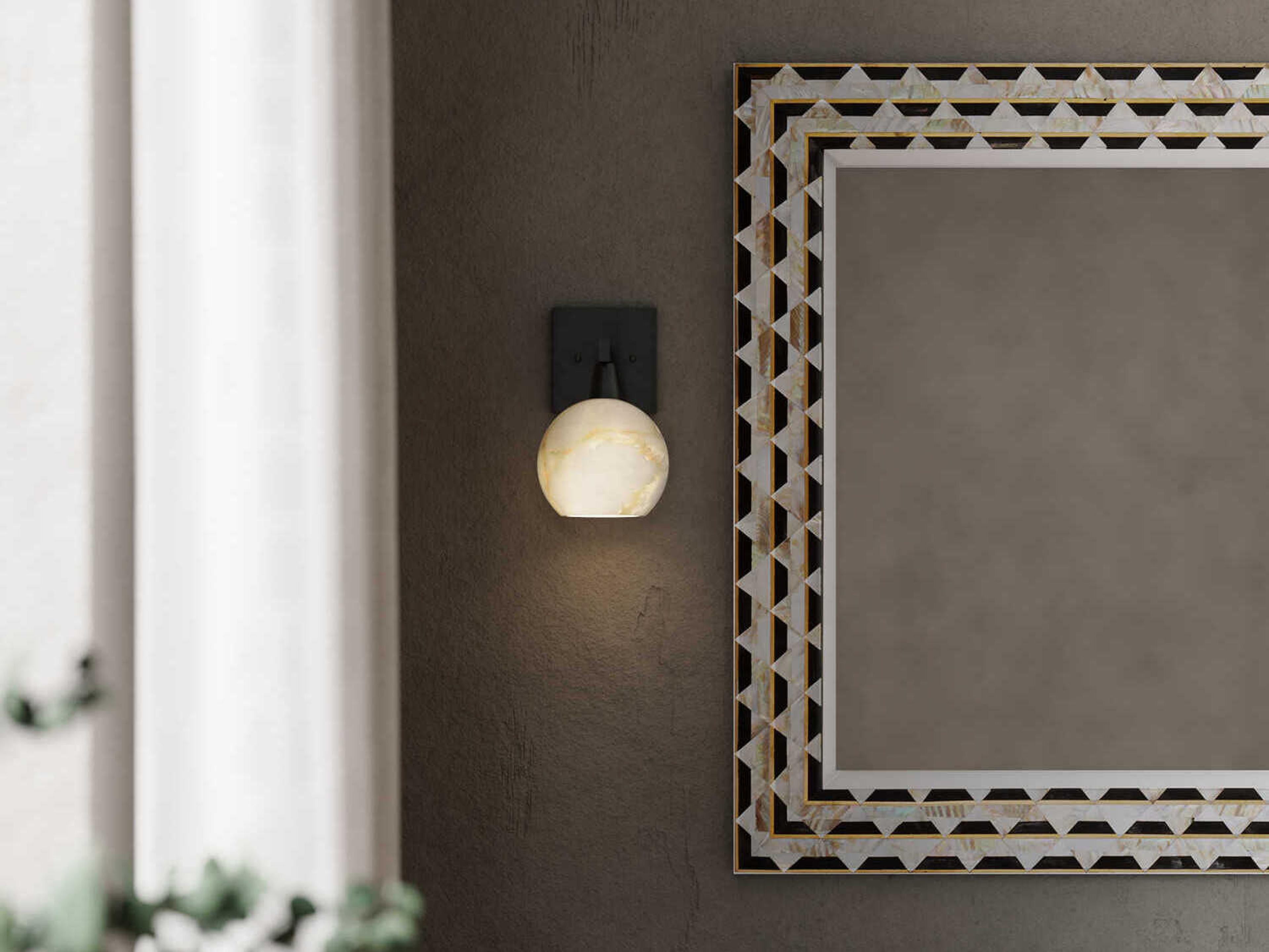 Currey & Company Bombelles 1-Light Oil Rubbed Bronze Natural Wall Sconce