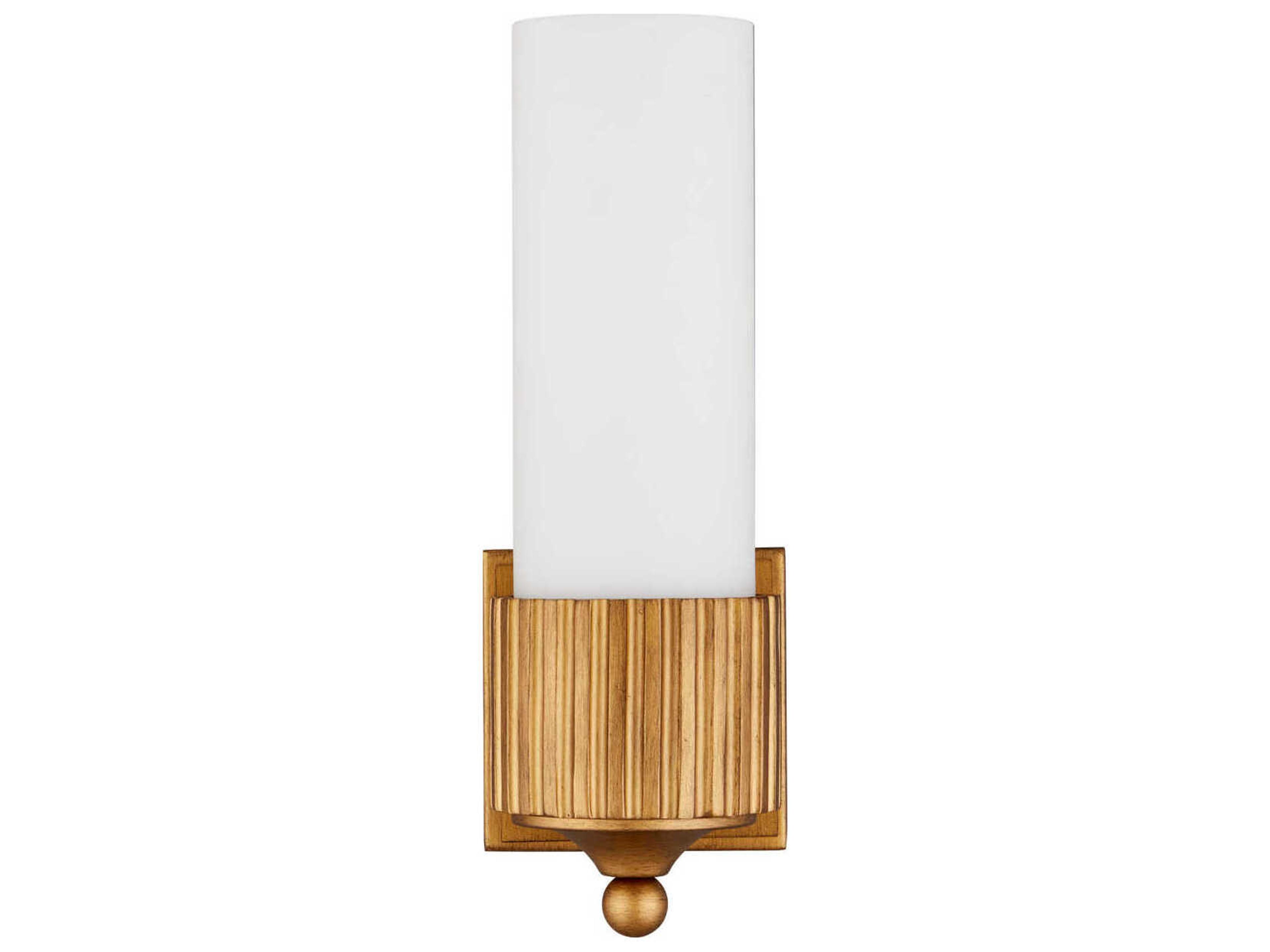 Currey & Company Bryce 1-Light Gold Wall Sconce