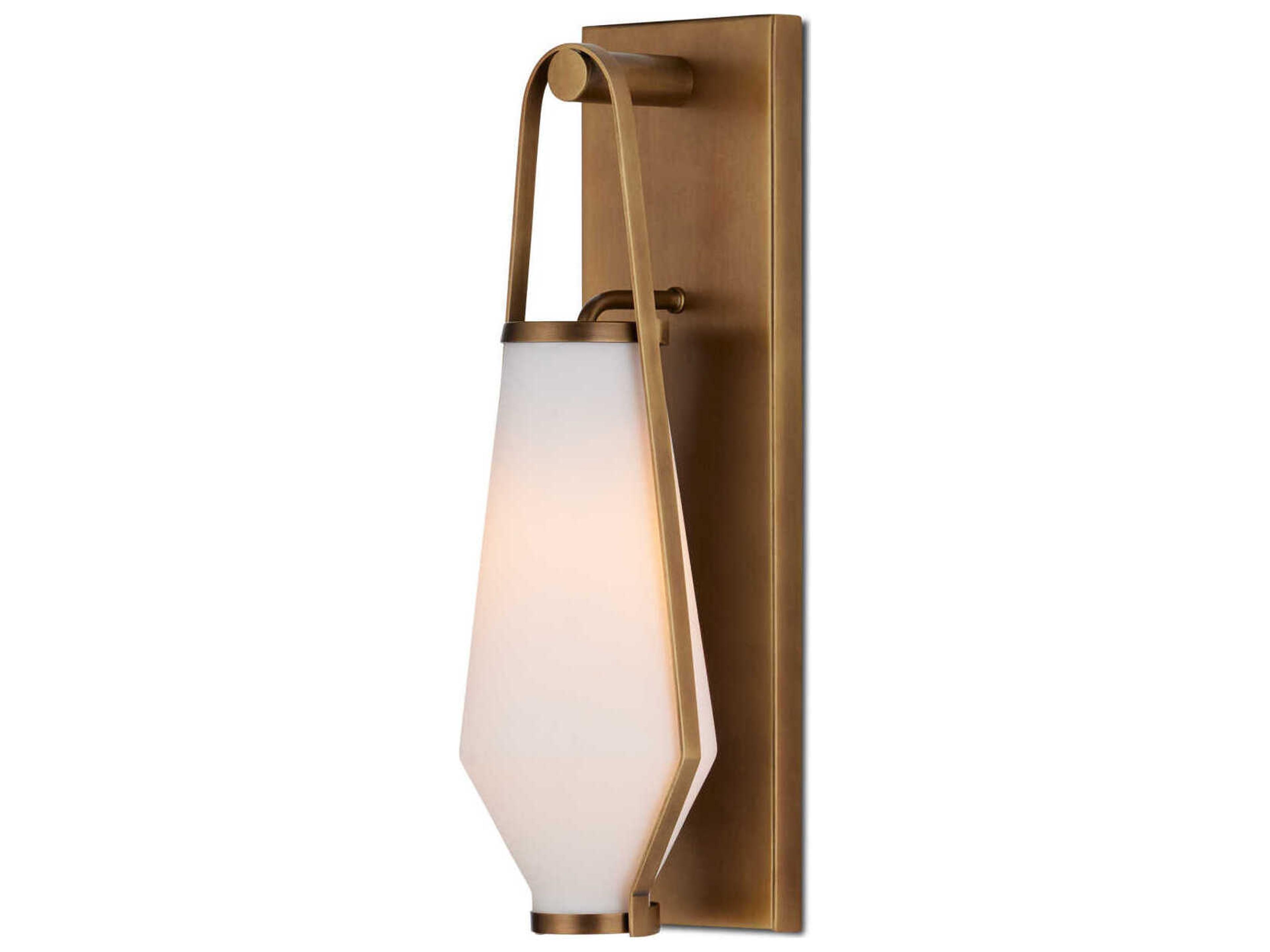 Currey & Company Brompton 1-Light Antique Brass Wall Sconce