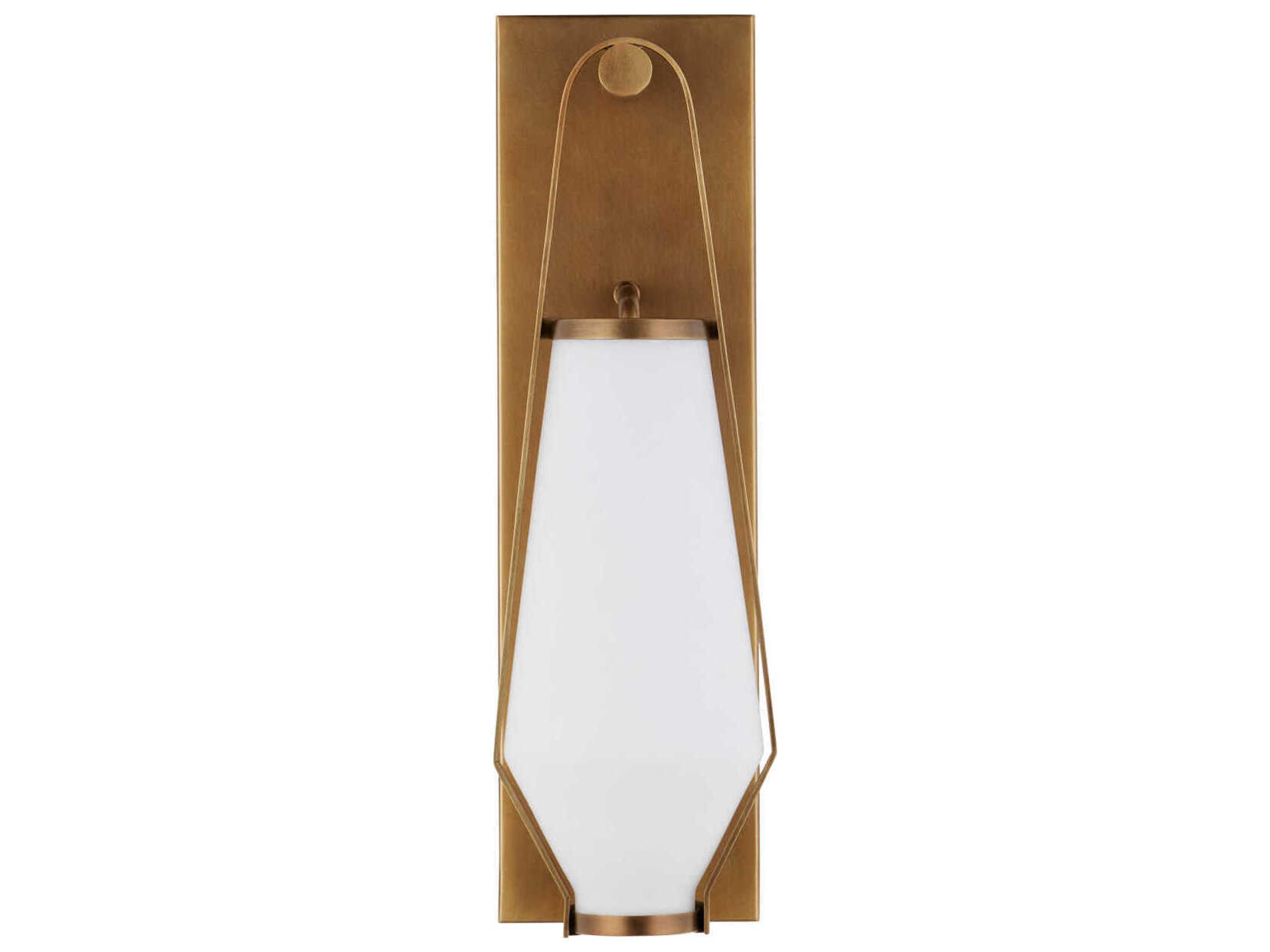 Currey & Company Brompton 1-Light Antique Brass Wall Sconce