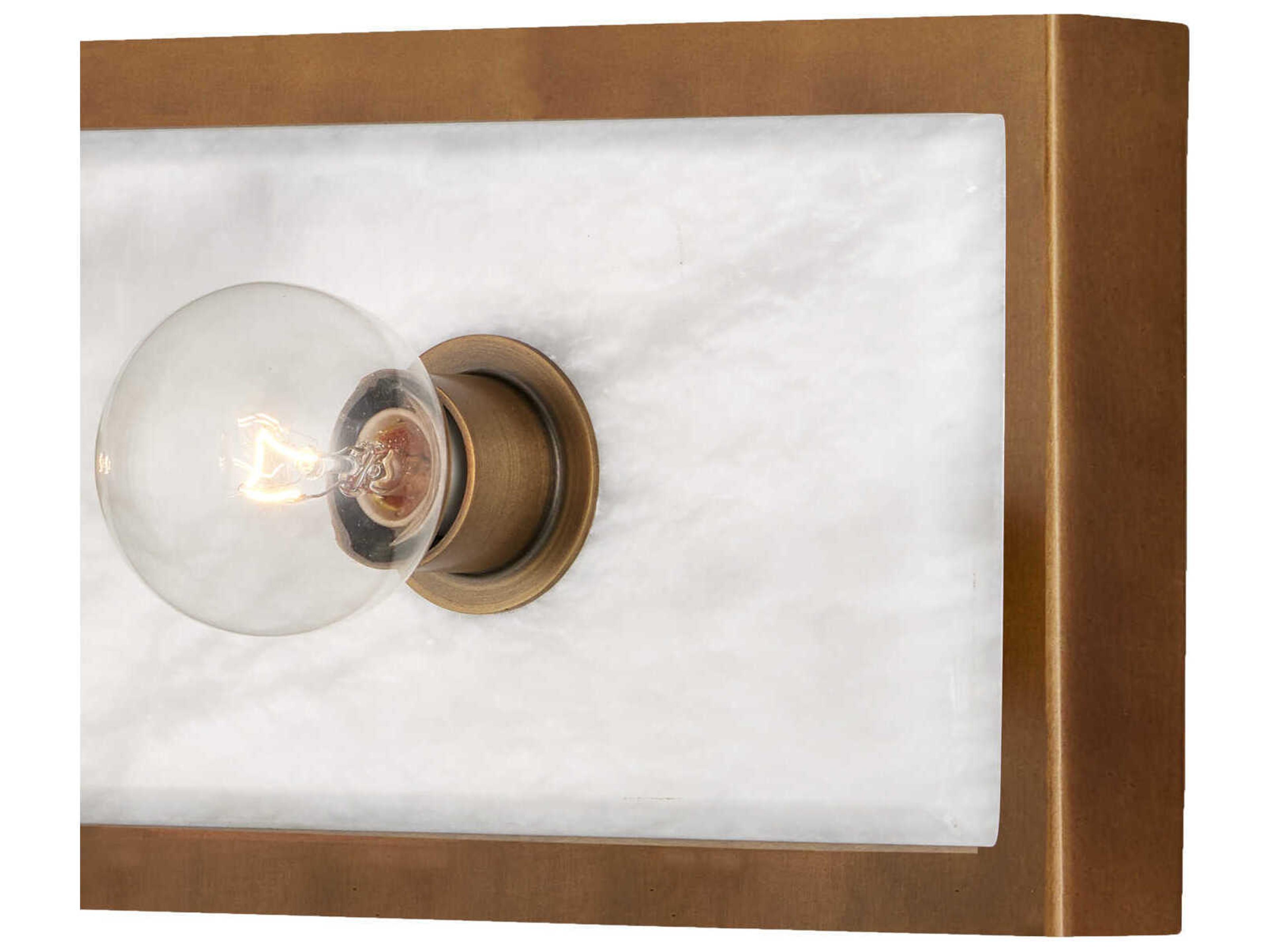 Currey & Company Berdine 3-Light Natural Antique Brass Vanity Light