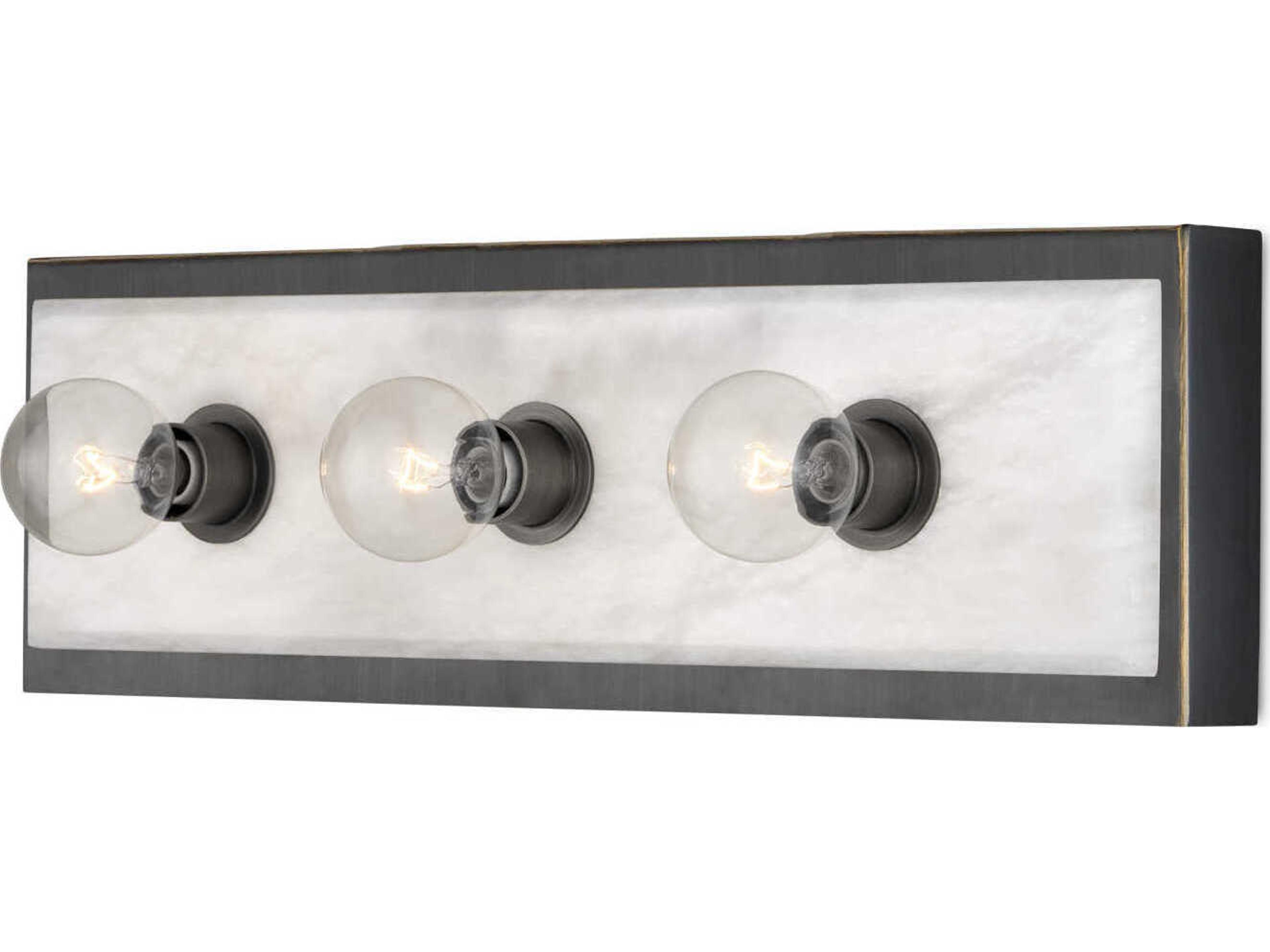 Currey & Company Berdine 3-Light Natural Oil Rubbed Bronze Vanity Light