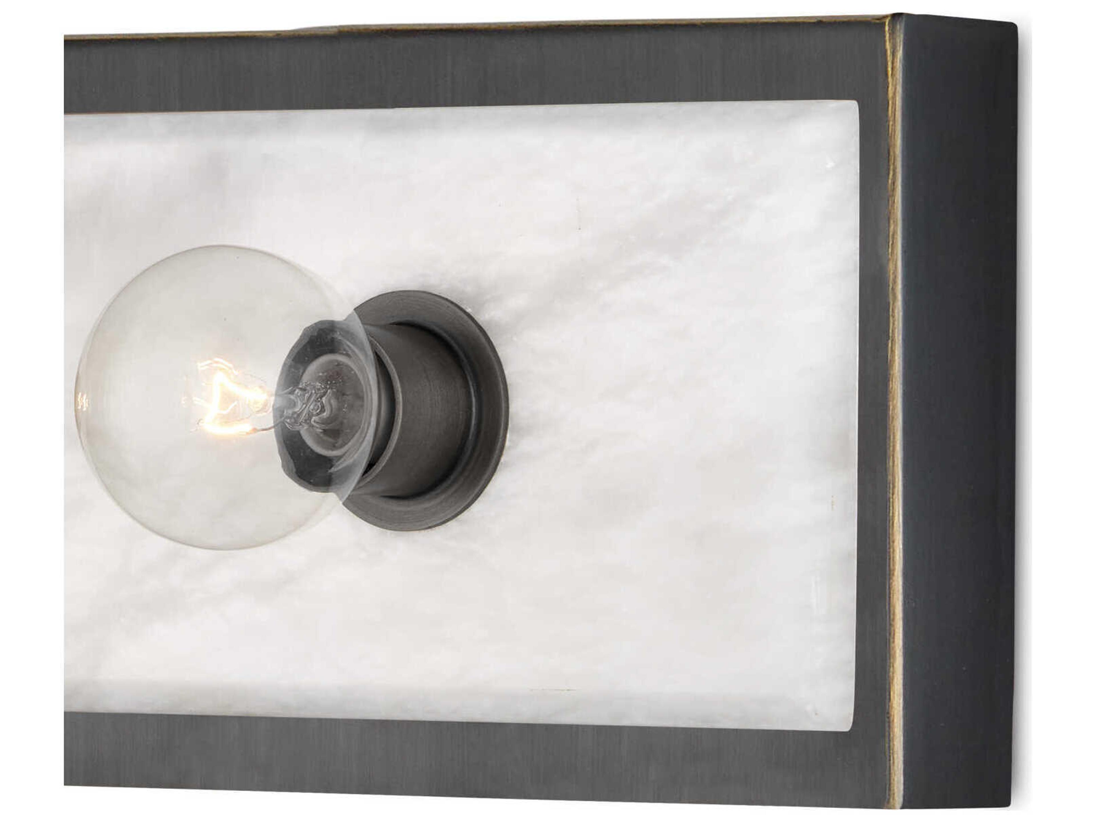 Currey & Company Berdine 3-Light Natural Oil Rubbed Bronze Vanity Light