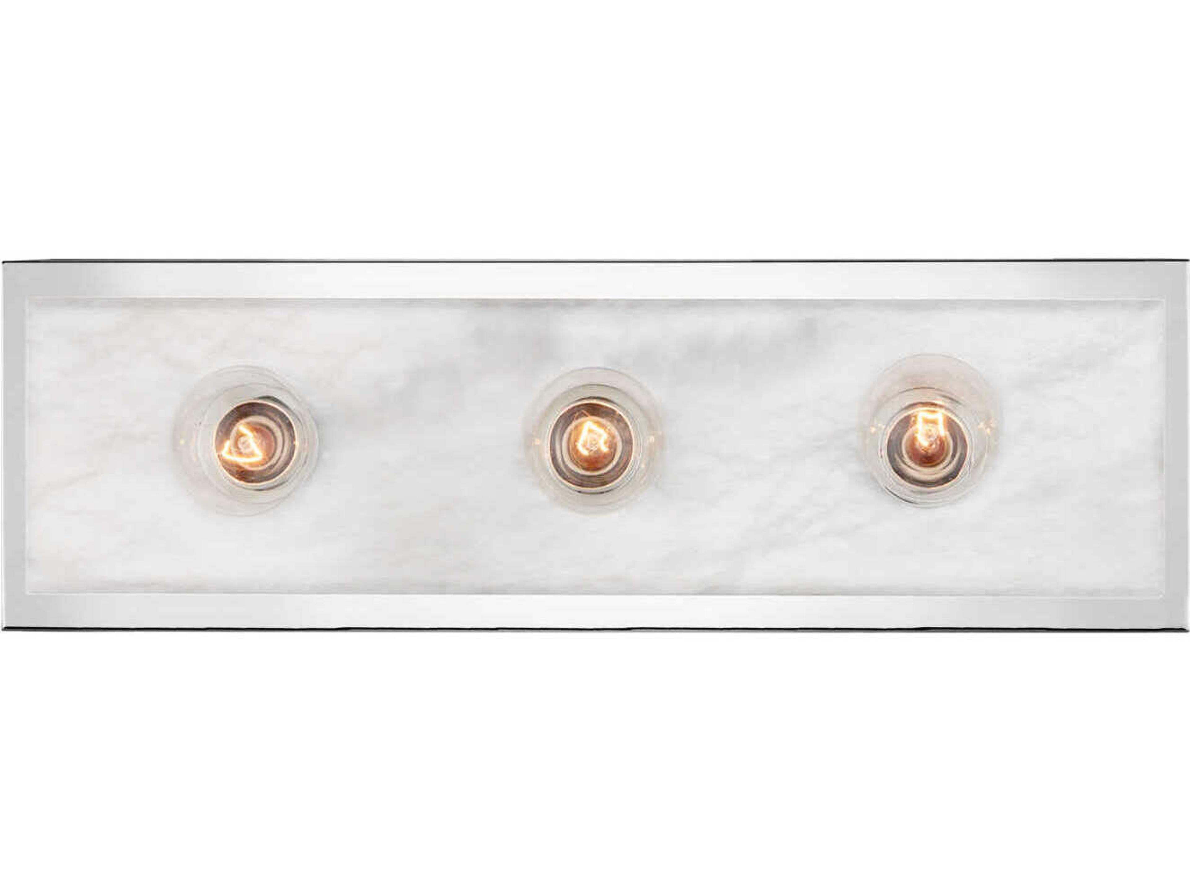 Berdine 3-Light Natural Polished Nickel Vanity Light