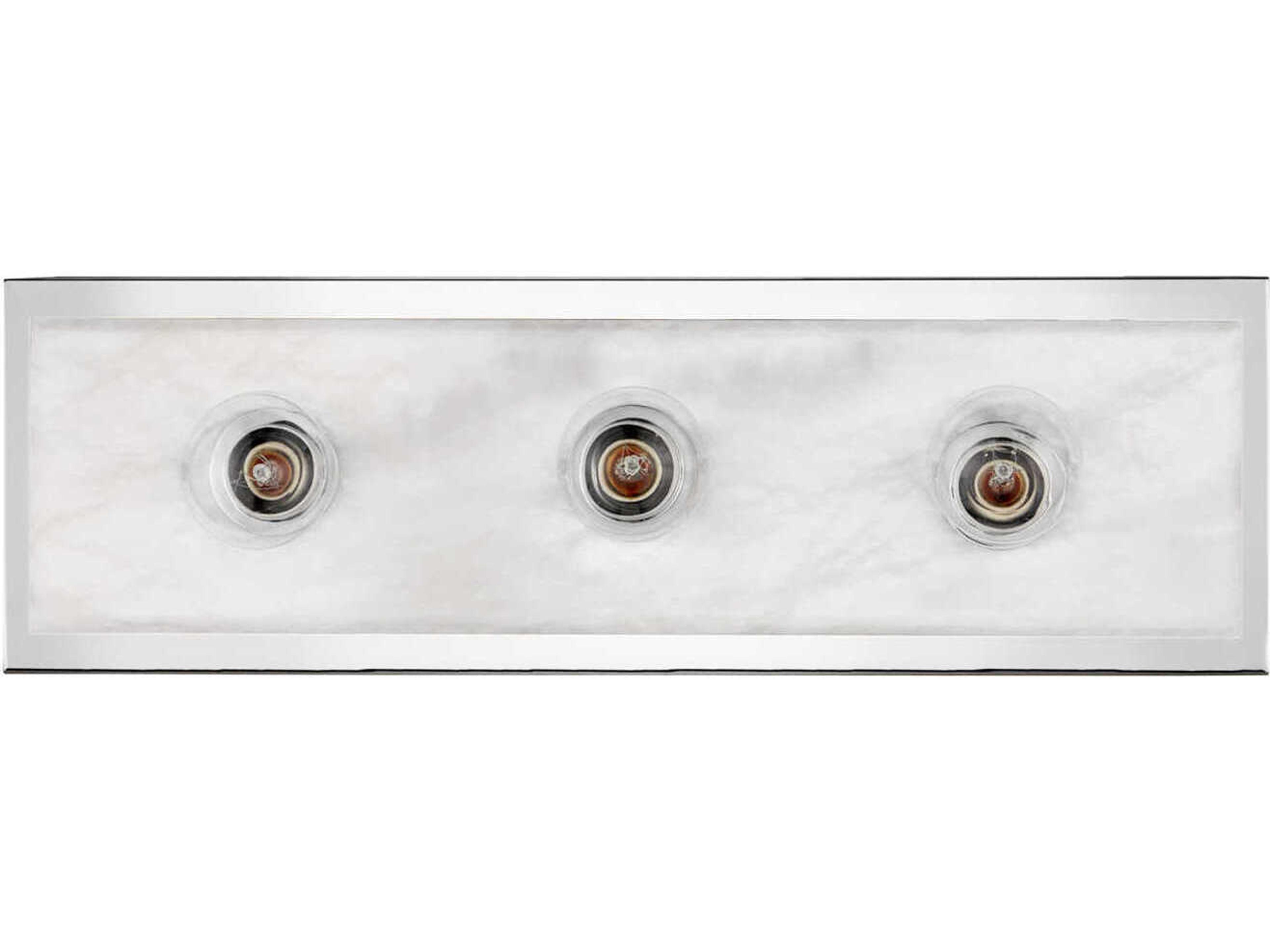 Currey & Company Berdine 3-Light Natural Polished Nickel Vanity Light