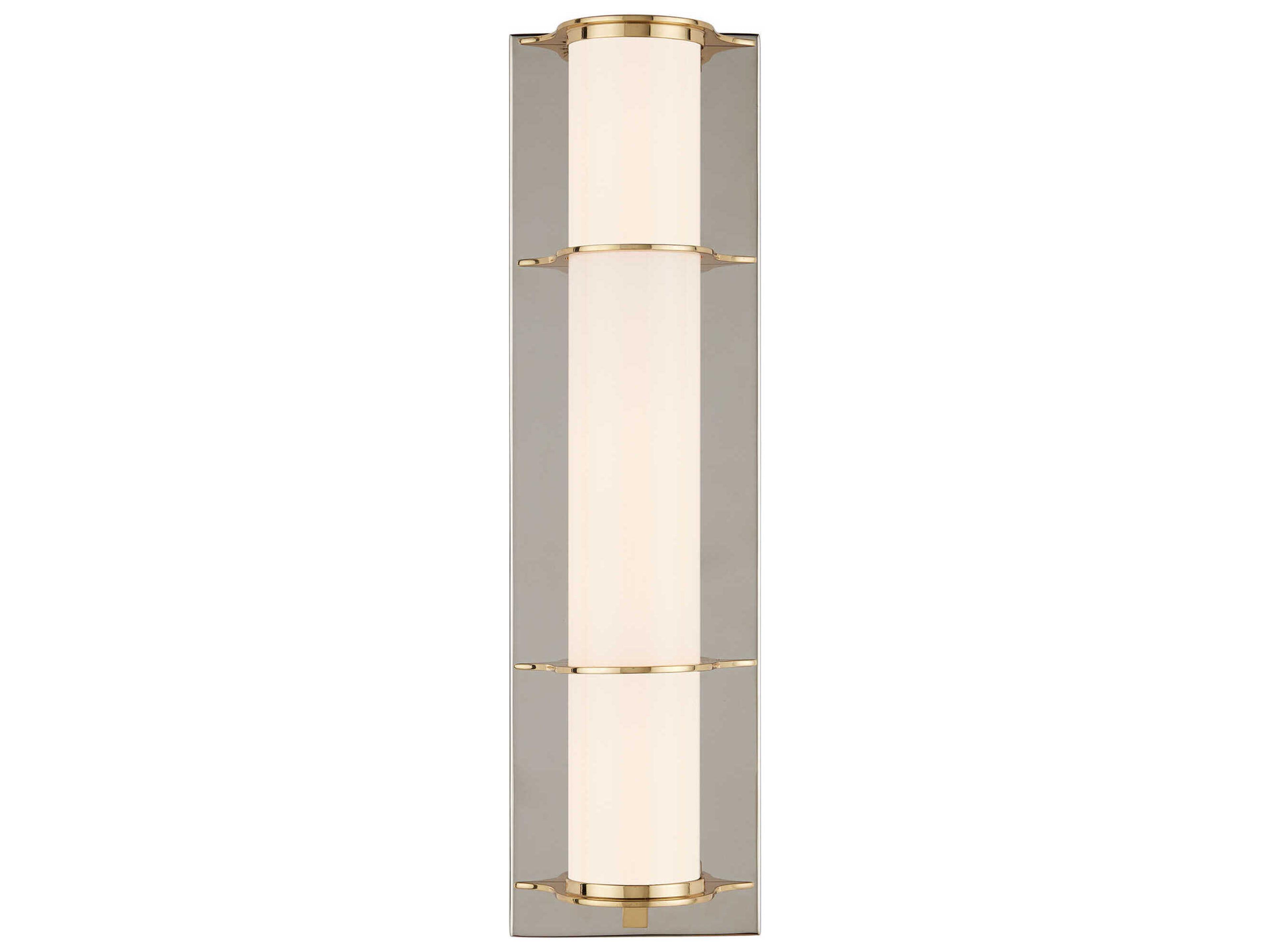 Currey & Company Blaine 1-Light Polished Silver Wall Sconce