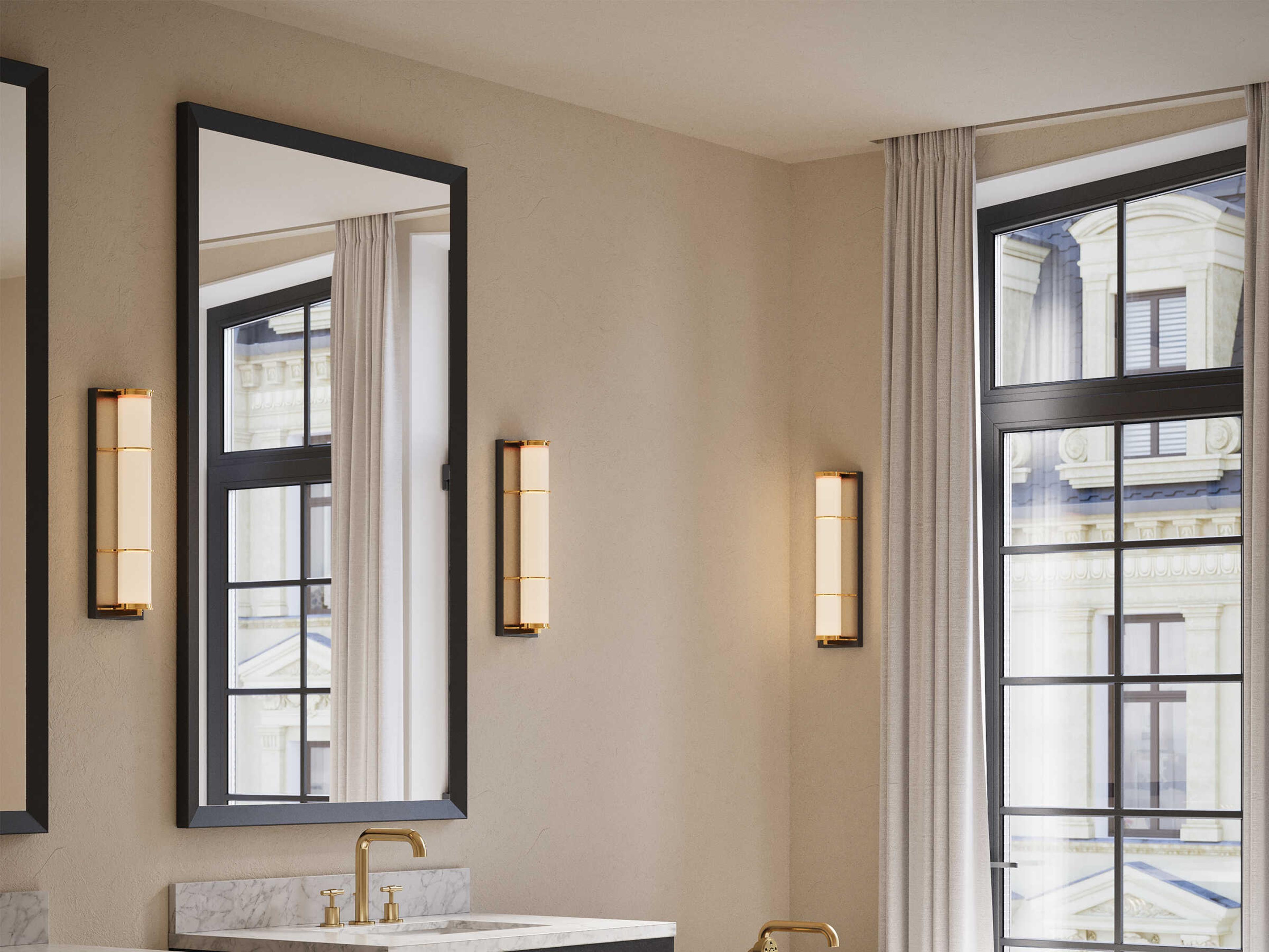 Currey & Company Blaine 1-Light Satin Bronze Wall Sconce