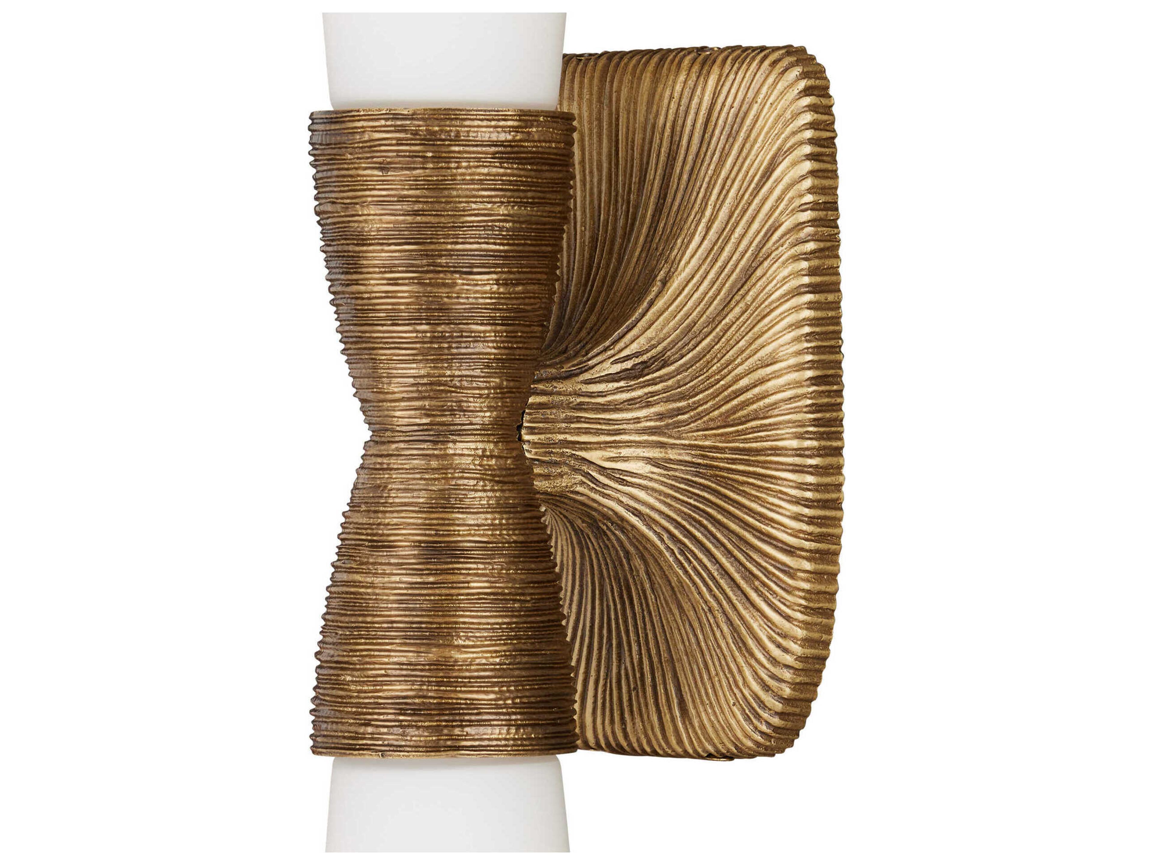 Currey & Company Burrows 2-Light Antique Brass Wall Sconce