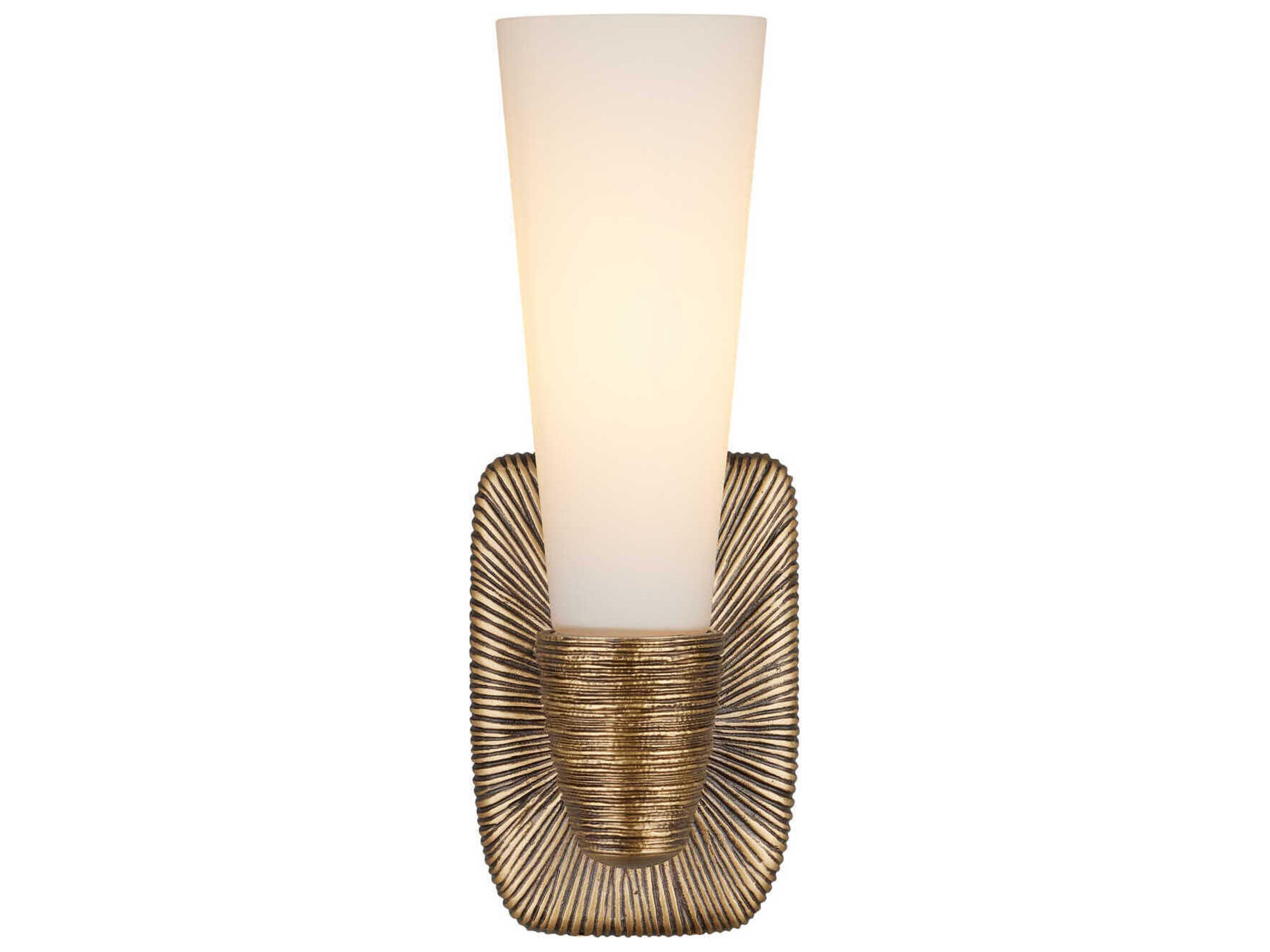 Currey & Company Bonaz 1-Light Antique Brass Wall Sconce