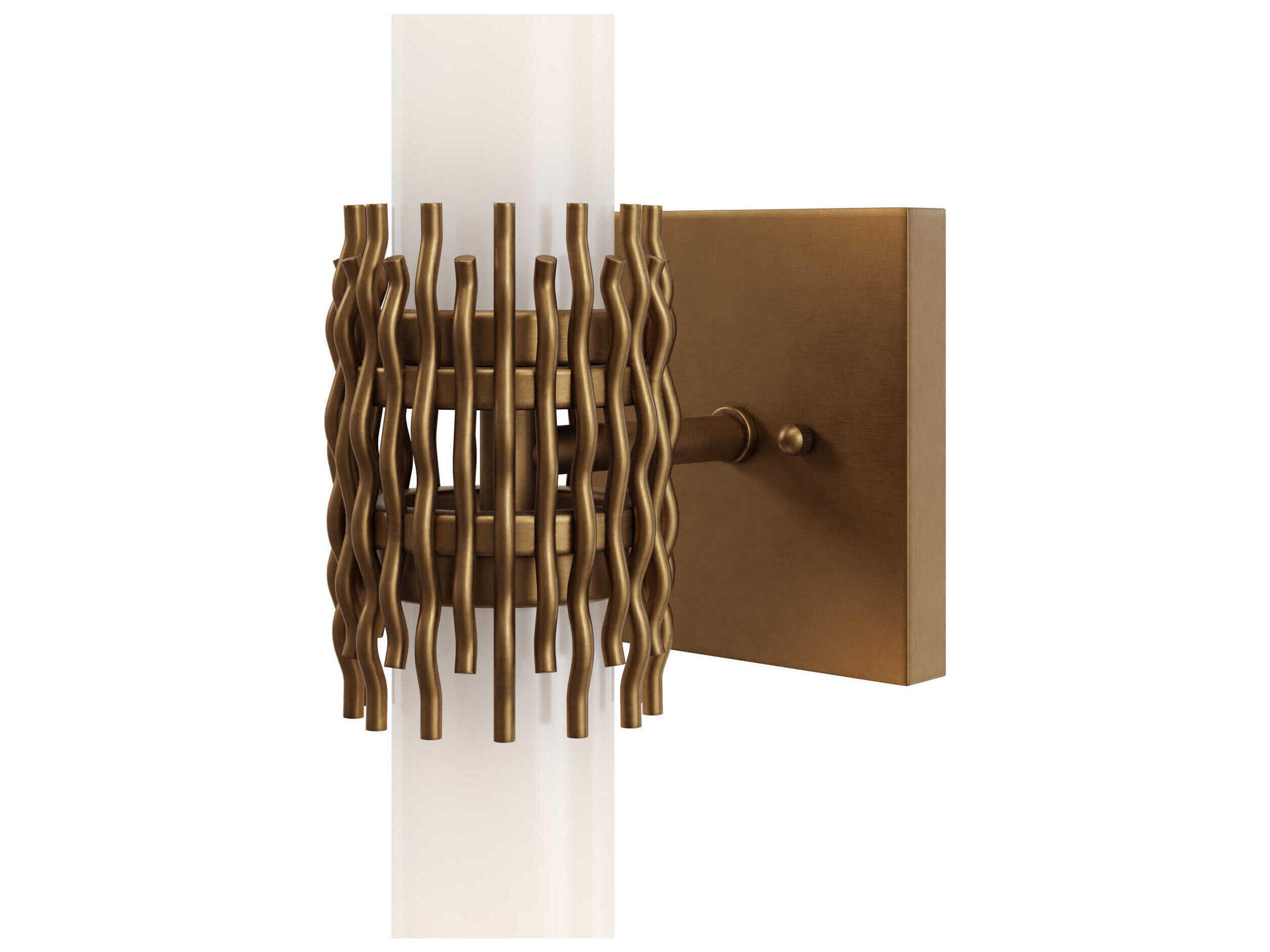 Currey & Company Brietta 2-Light Antique Brass Wall Sconce