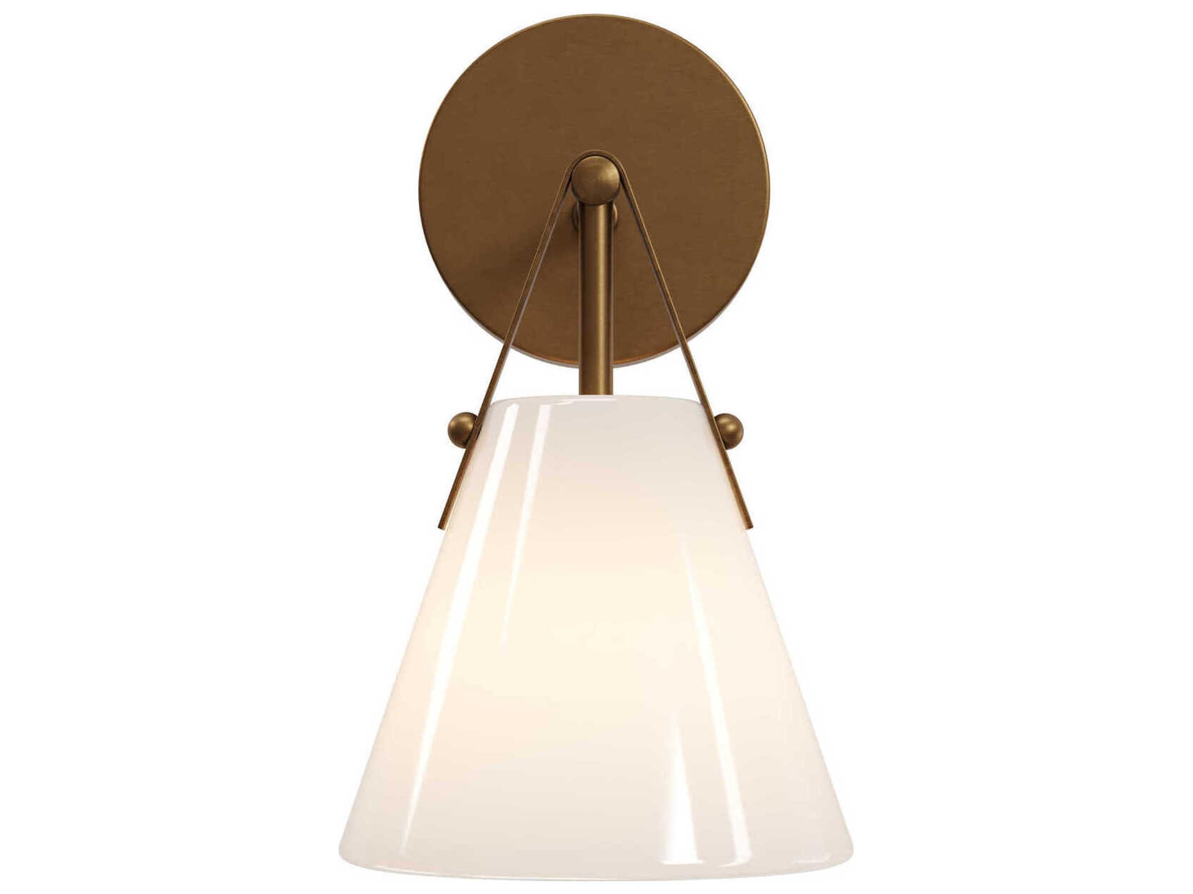 Currey & Company Bronwen 1-Light Antique Brass Wall Sconce