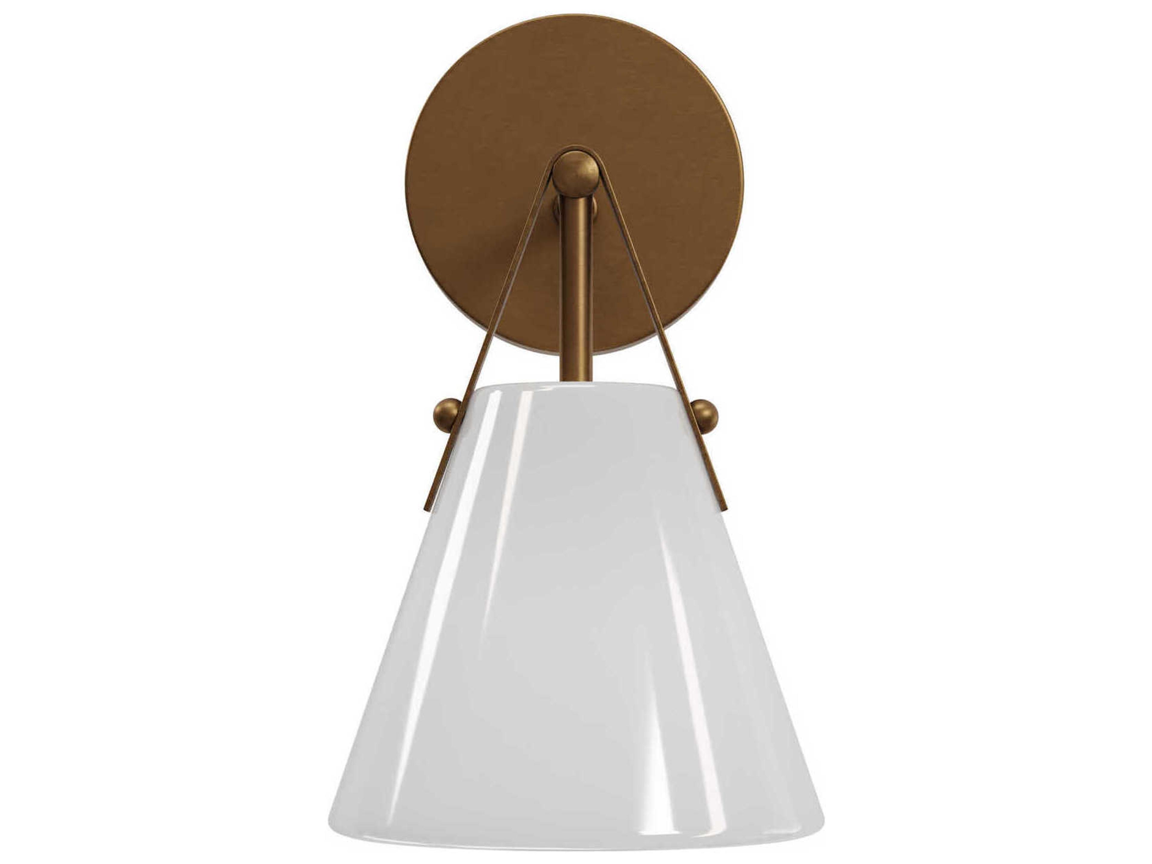 Currey & Company Bronwen 1-Light Antique Brass Wall Sconce
