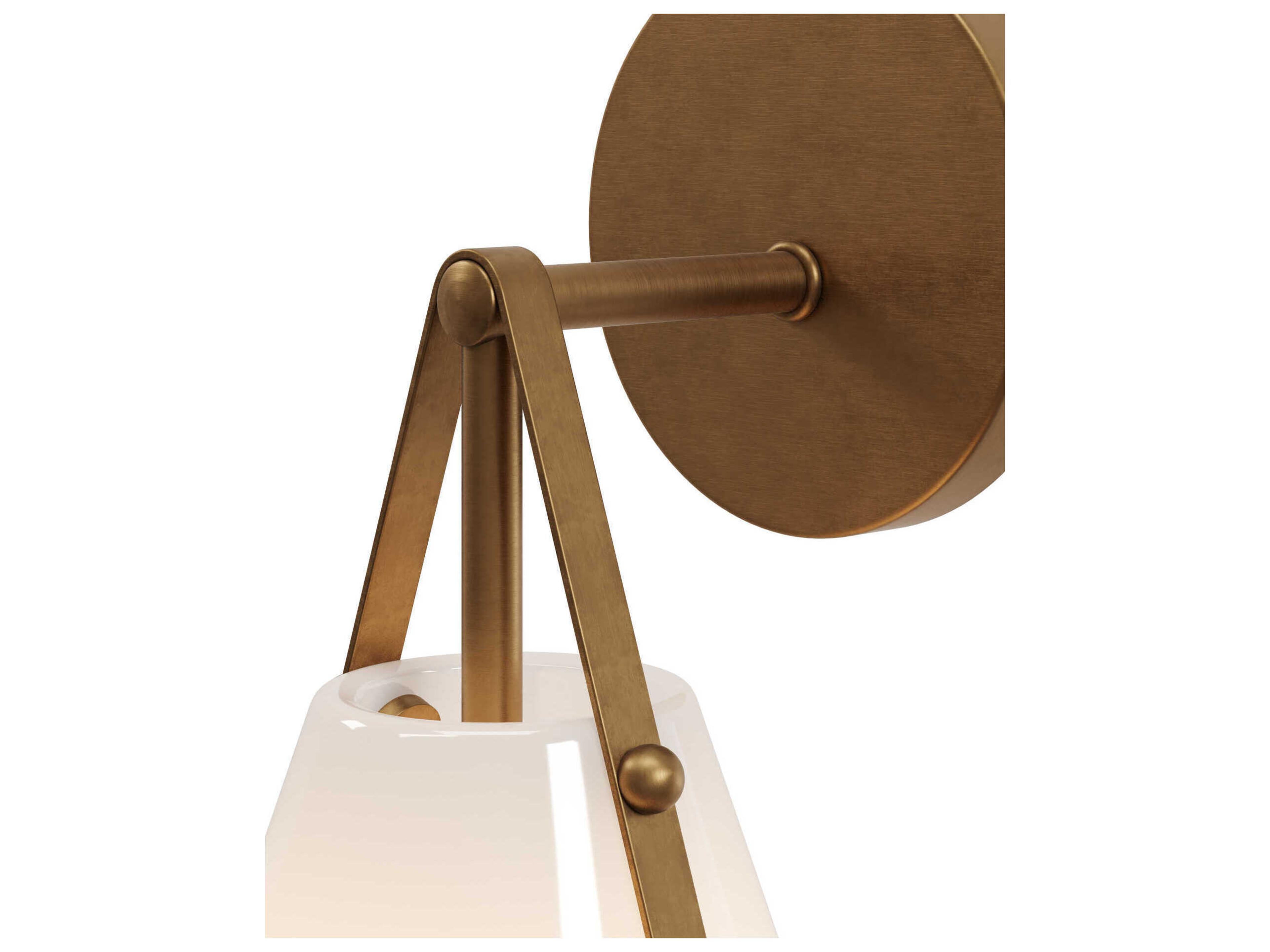 Currey & Company Bronwen 1-Light Antique Brass Wall Sconce