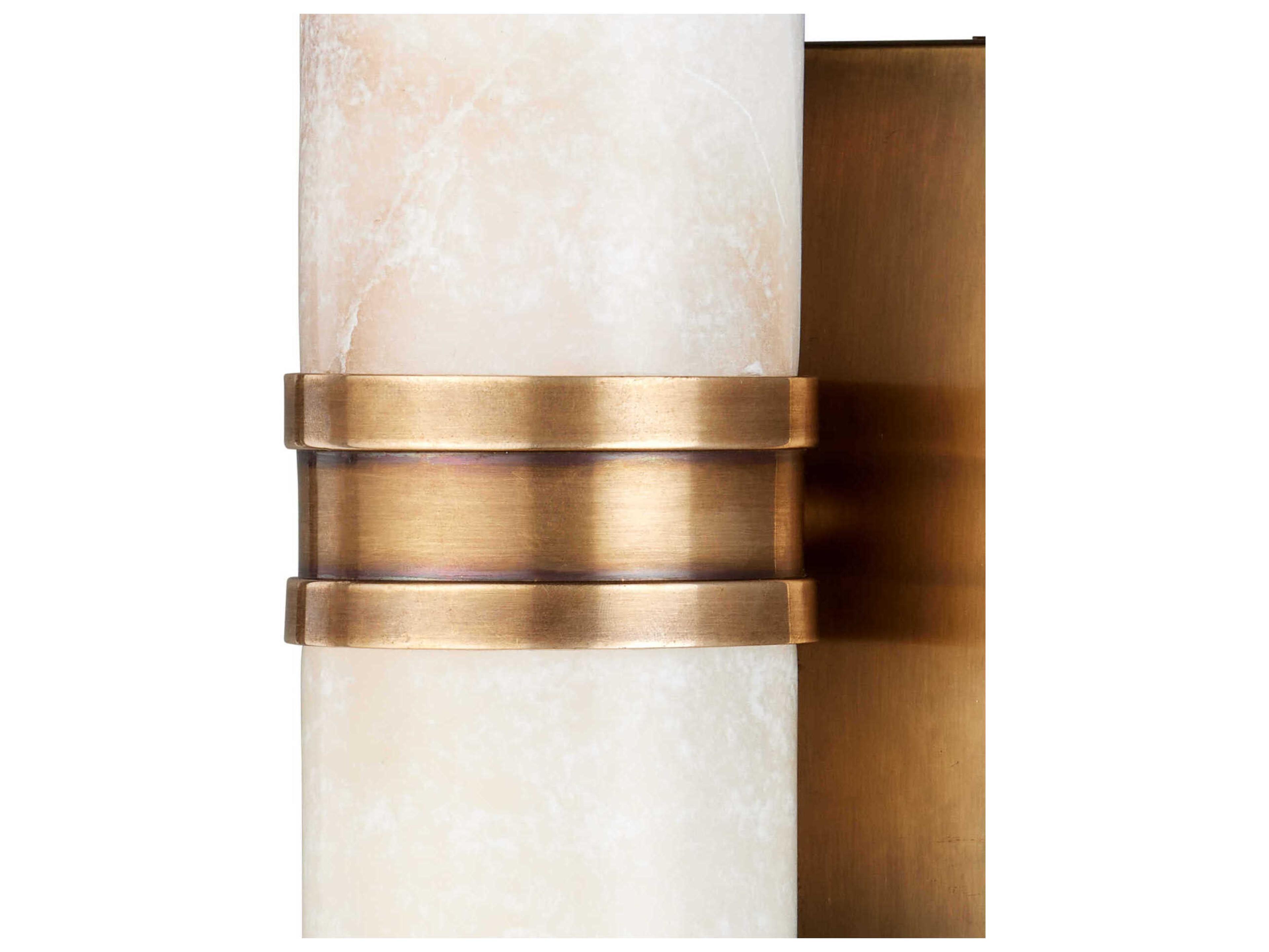 Currey & Company Brenham 1-Light Vintage Brass Wall Sconce