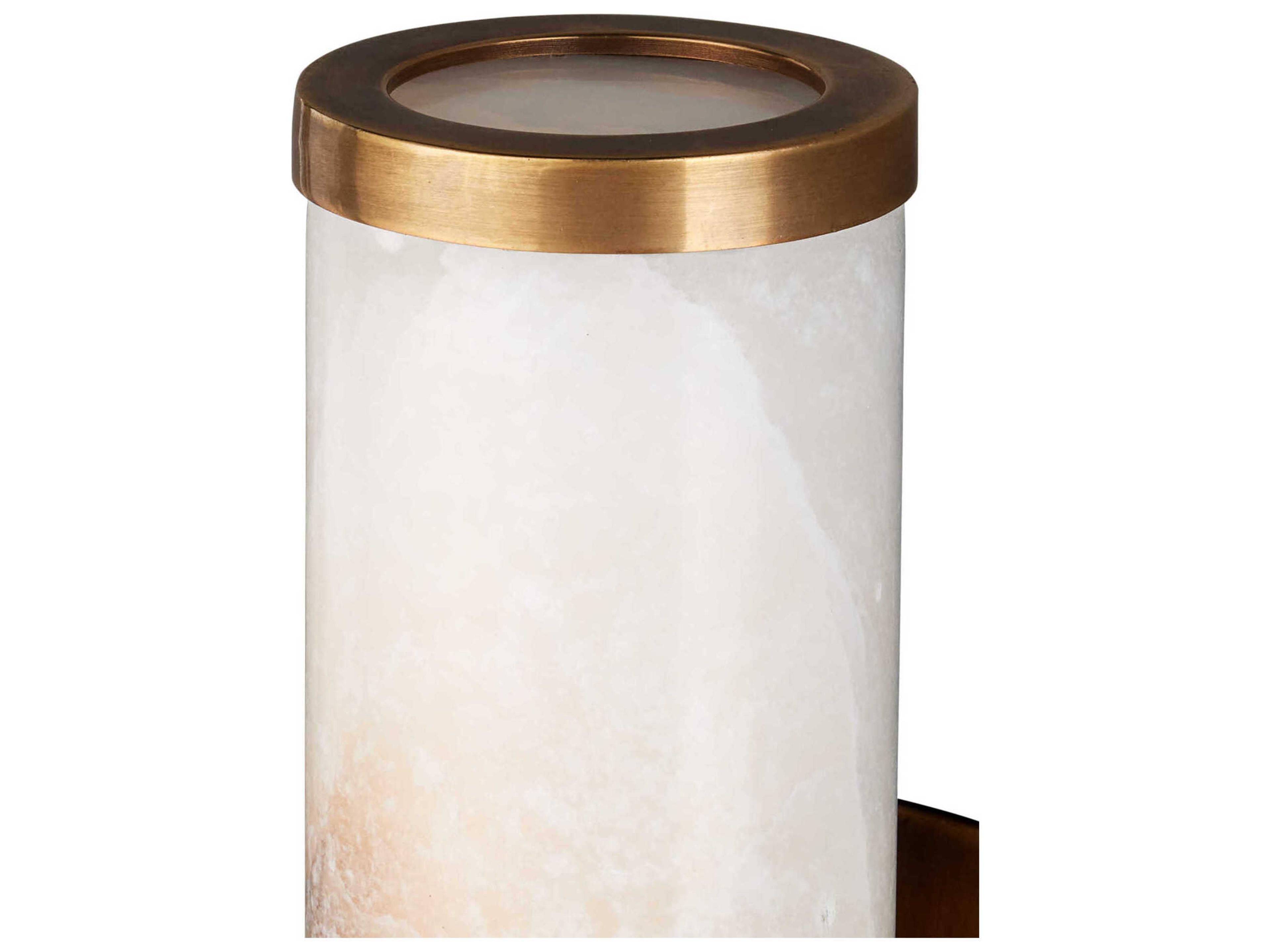 Currey & Company Brenham 1-Light Vintage Brass Wall Sconce