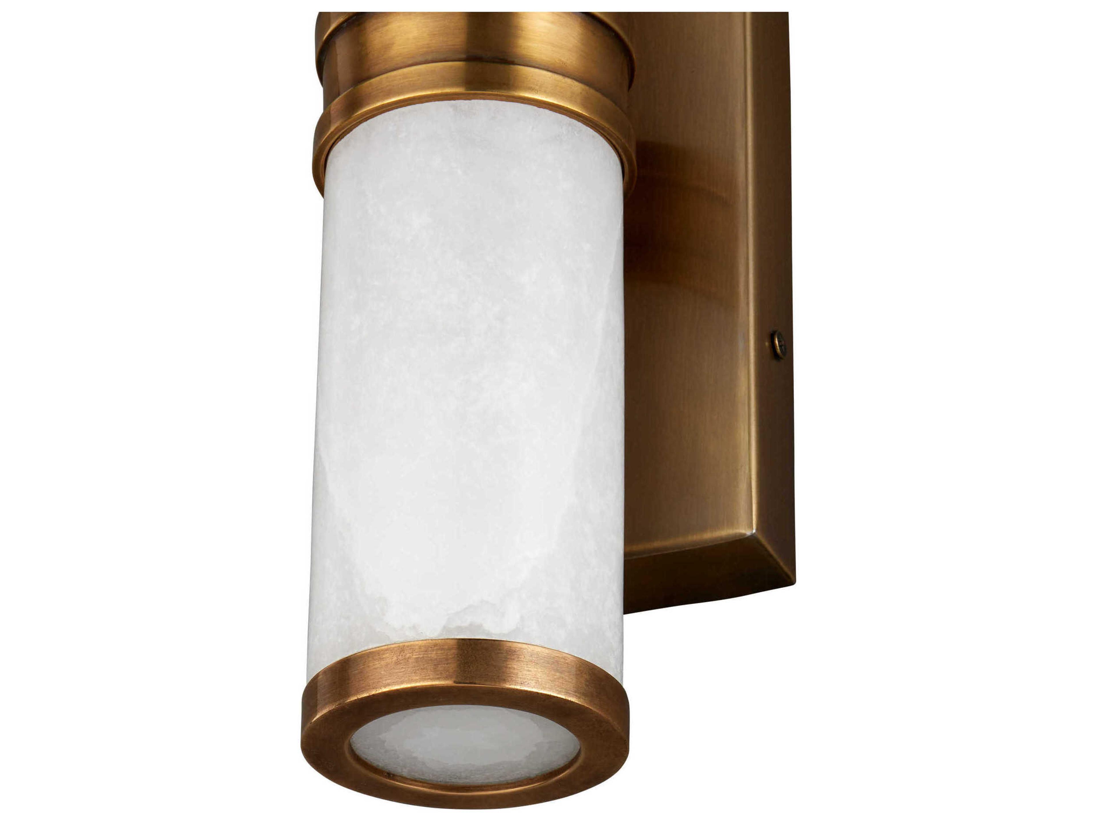 Currey & Company Brenham 1-Light Vintage Brass Wall Sconce