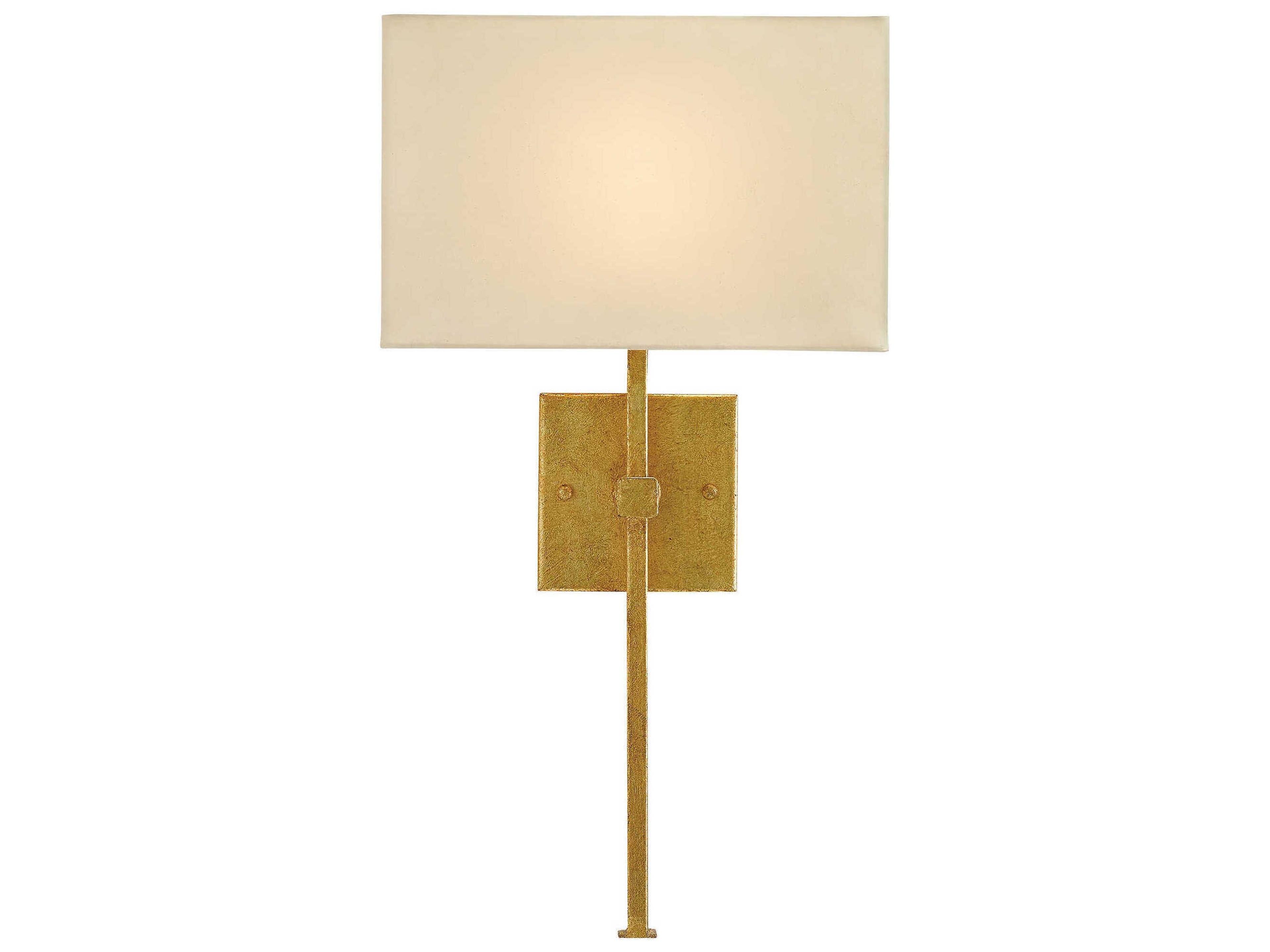 Currey & Company Ashdown Antique Gold Leaf Wall Sconce
