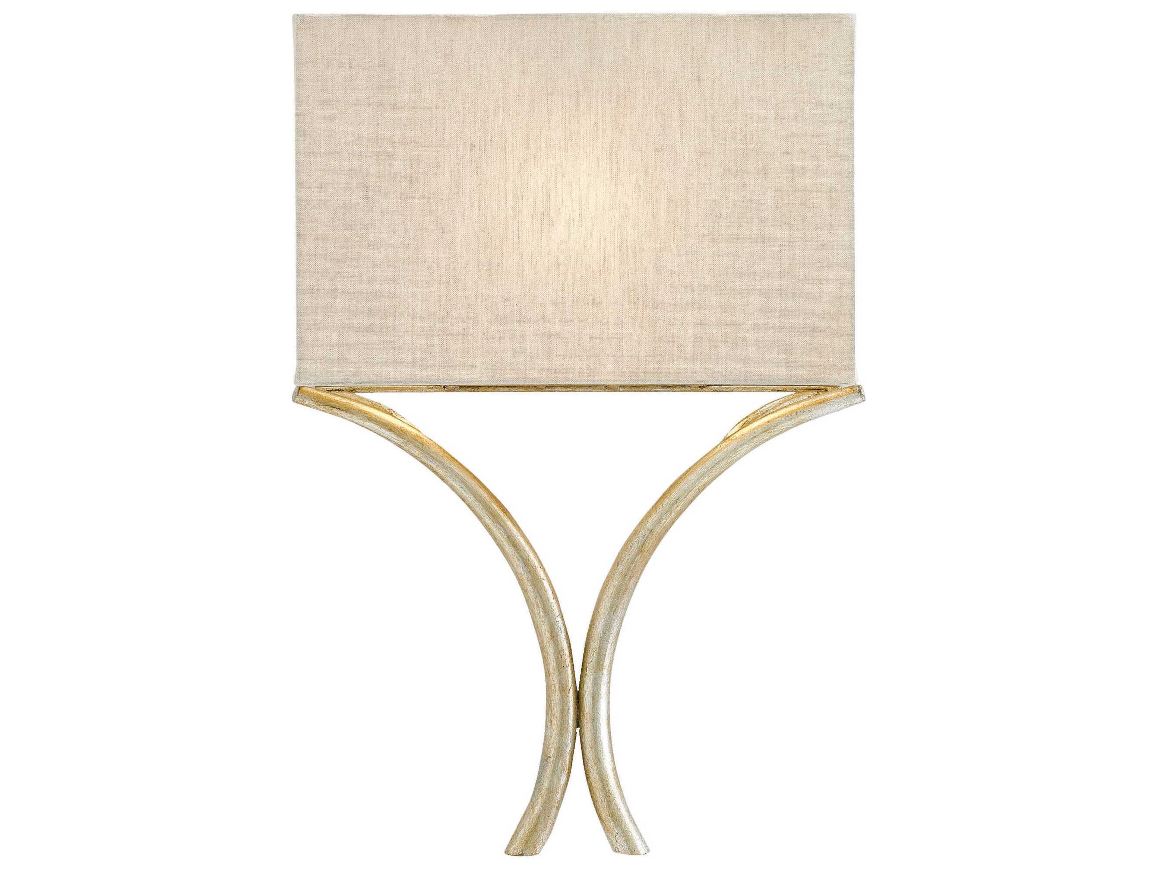 Cornwall Silver Leaf LED Wall Sconce