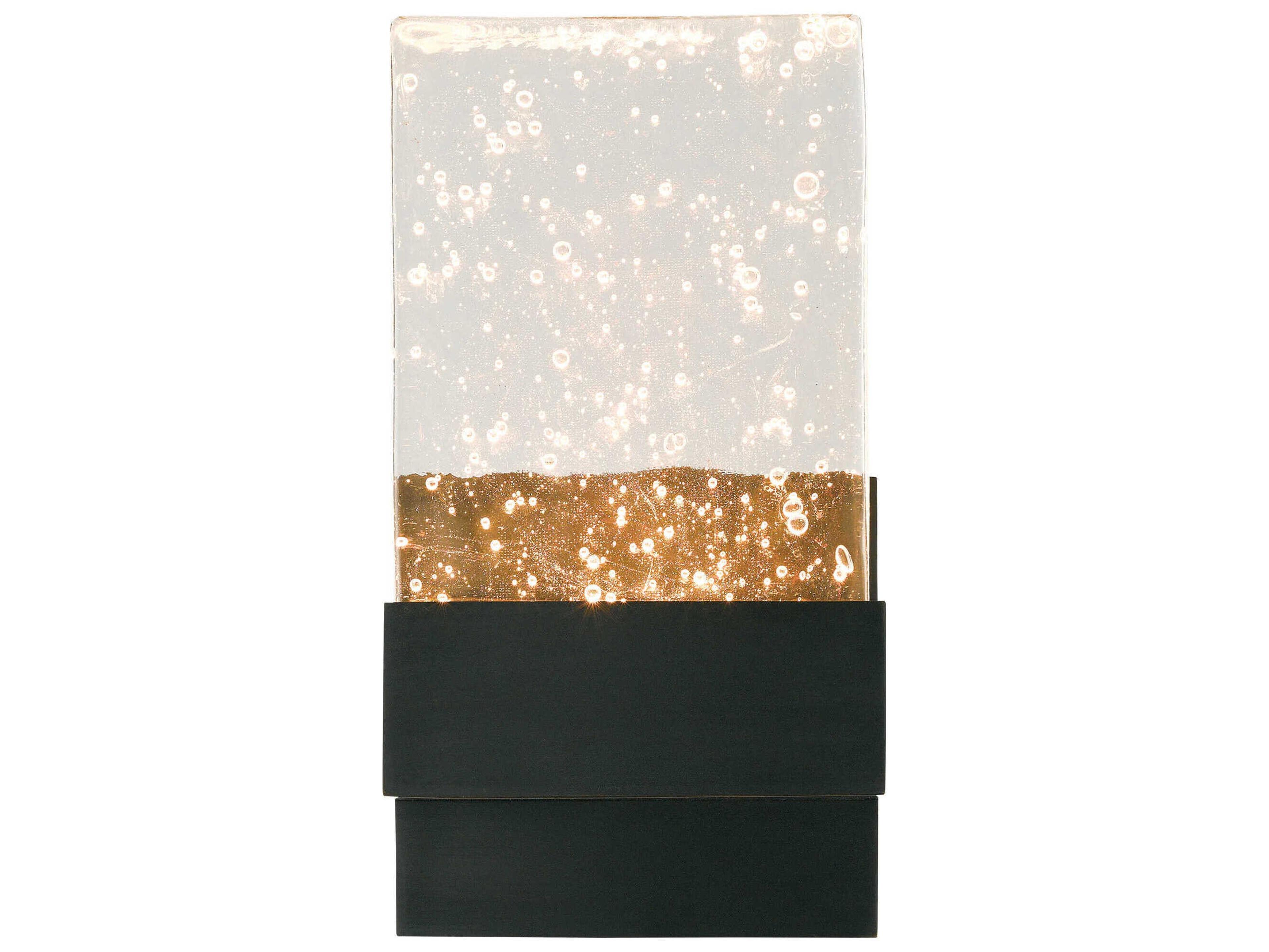 Currey & Company Penzance 2-Light Oil Rubbed Bronze Glass LED Wall Sconce