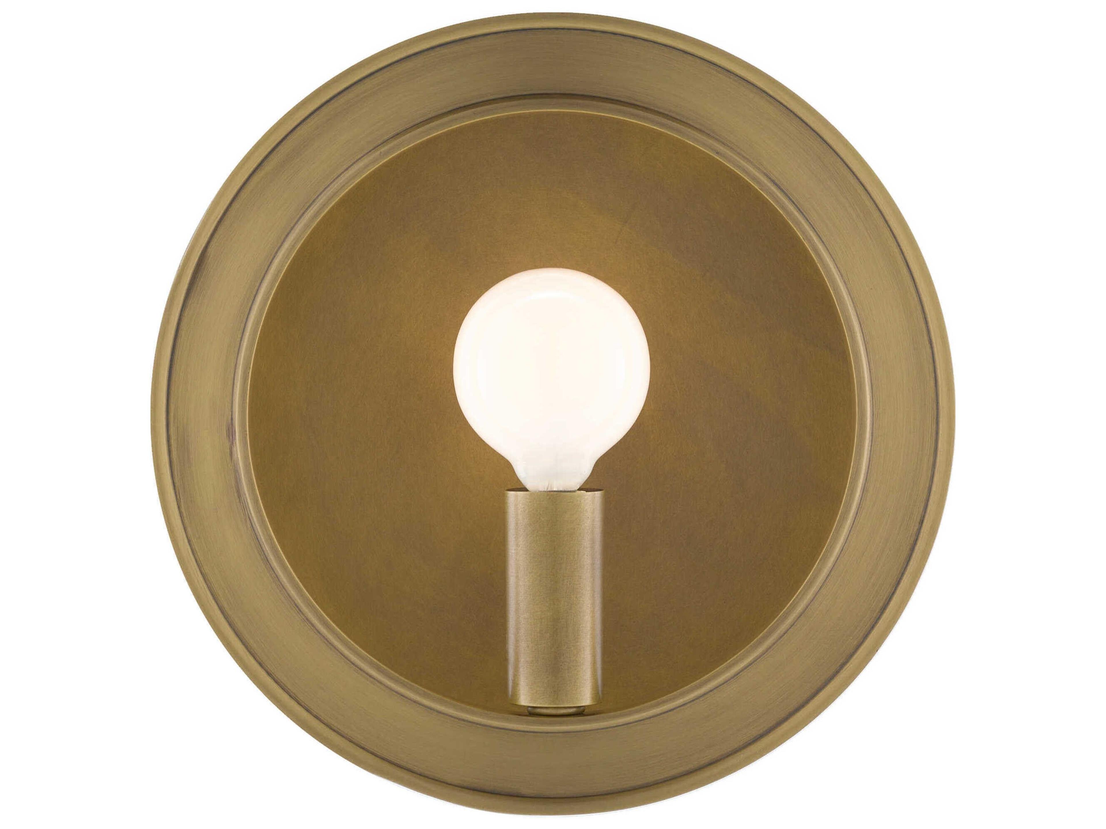 Currey & Company Chaplet 1-Light Antique Brass Wall Sconce