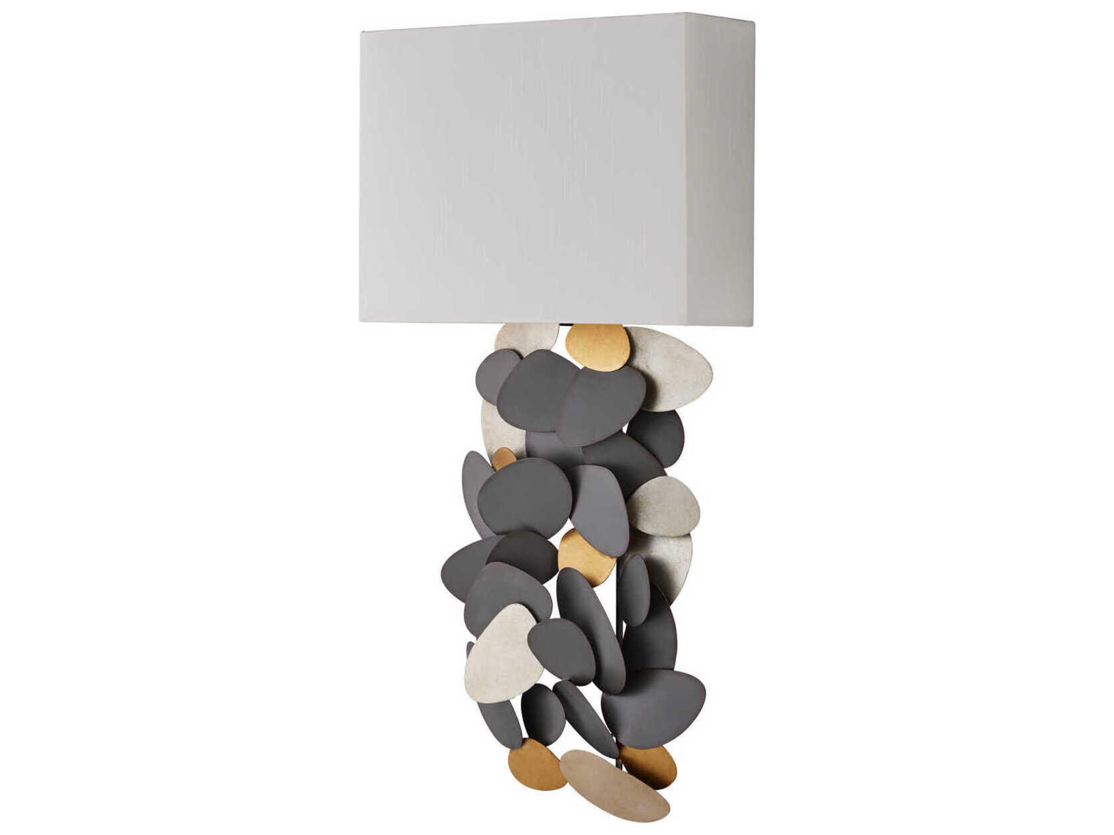 Currey & Company Moon 1-Light Gray Wall Sconce