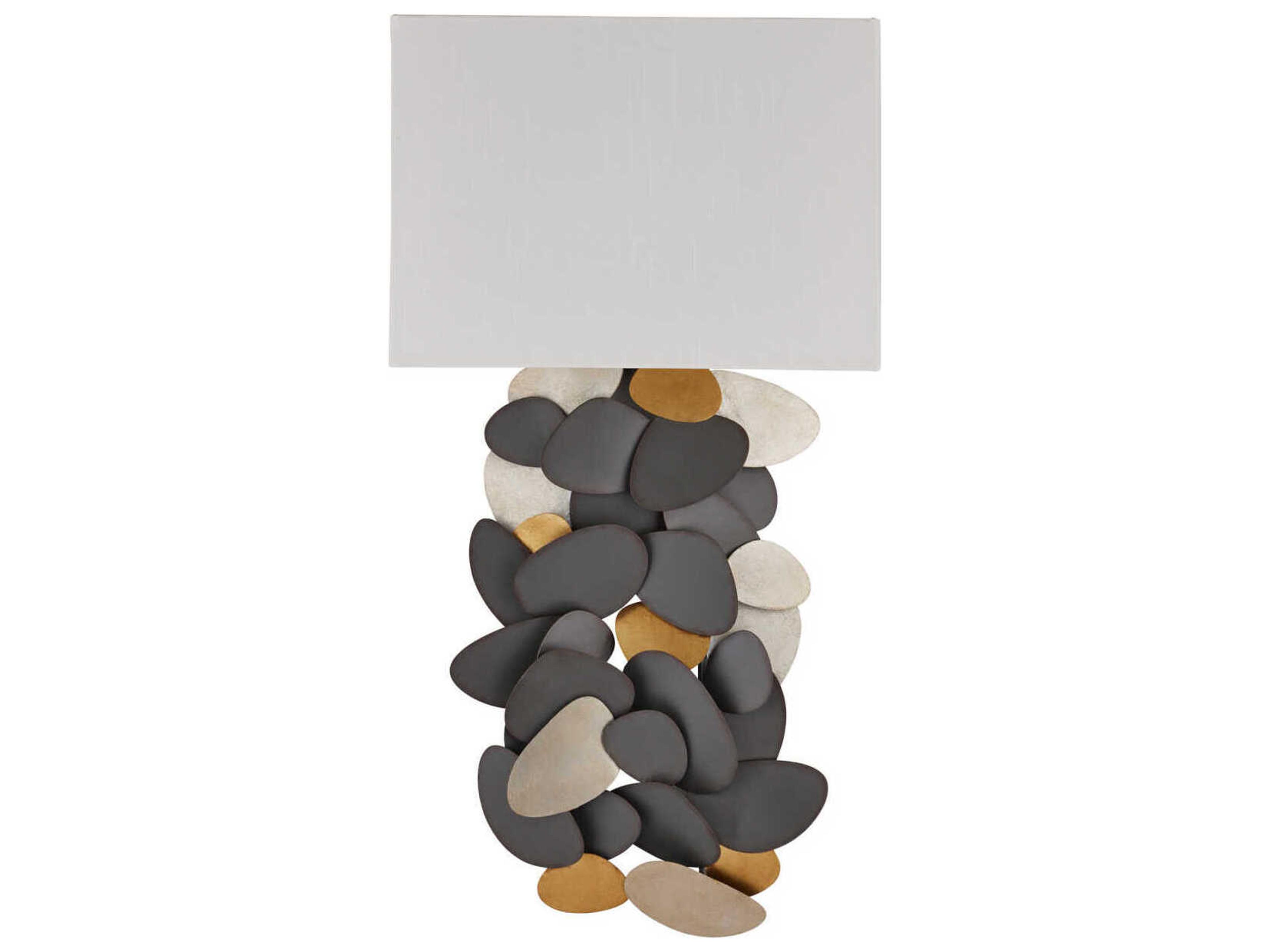 Currey & Company Moon 1-Light Gray Wall Sconce