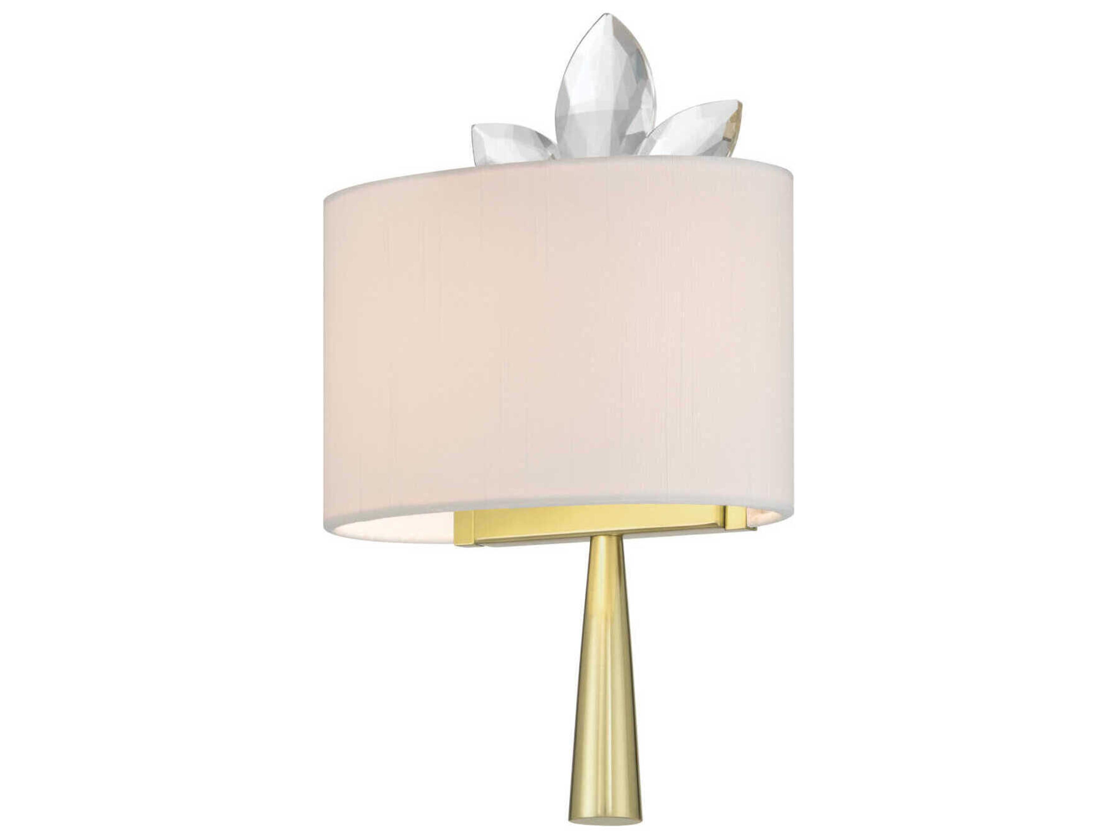 Currey & Company Trillium 1-Light Brass Wall Sconce