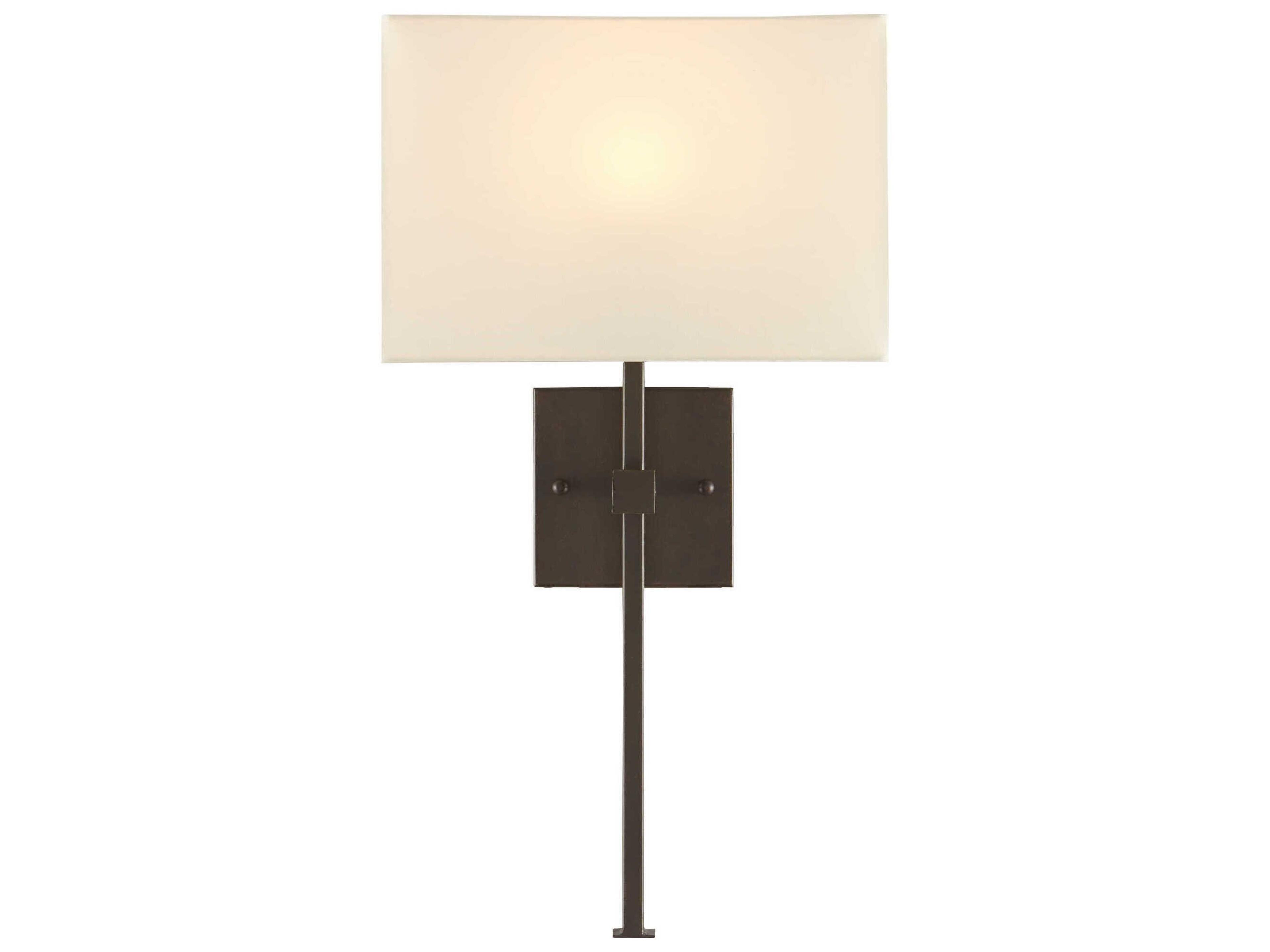 Currey & Company Adshdown 1-Light Bronze Gold Black Wall Sconce