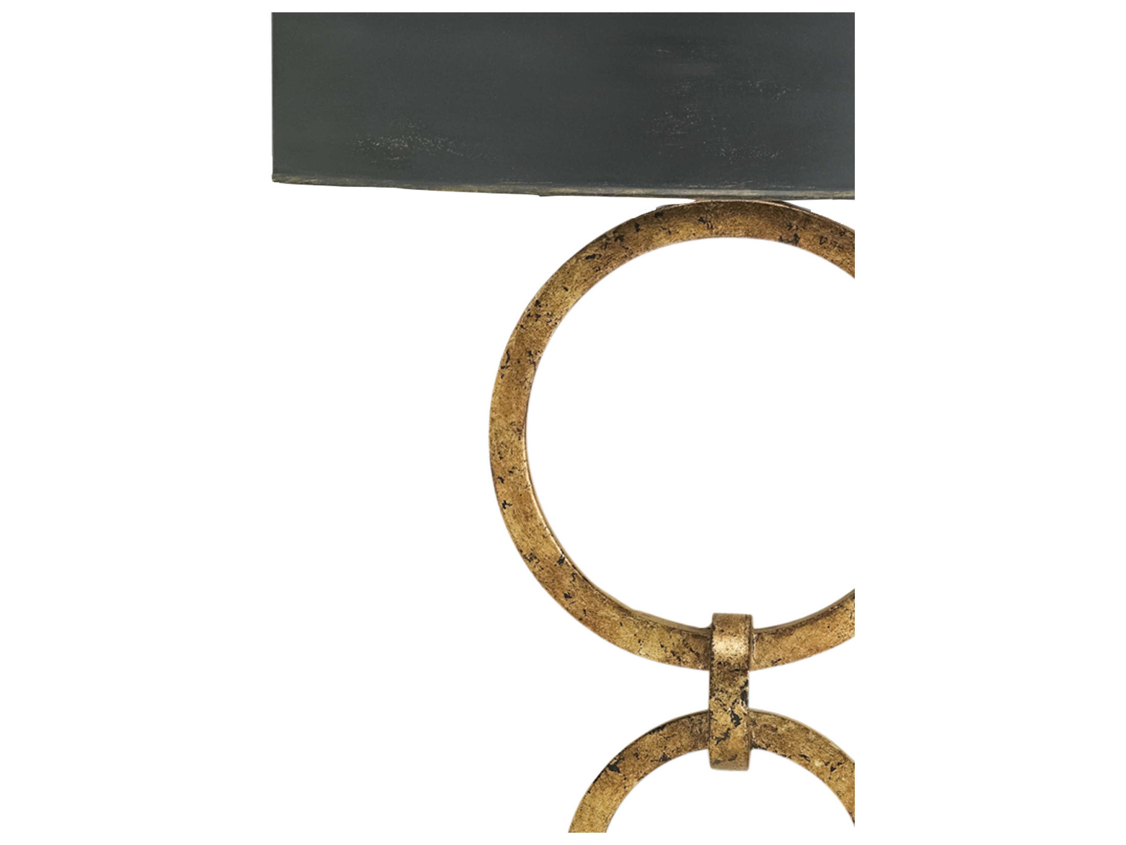 Currey & Company Market 1-Light Gold Leaf french Black Wall Sconce