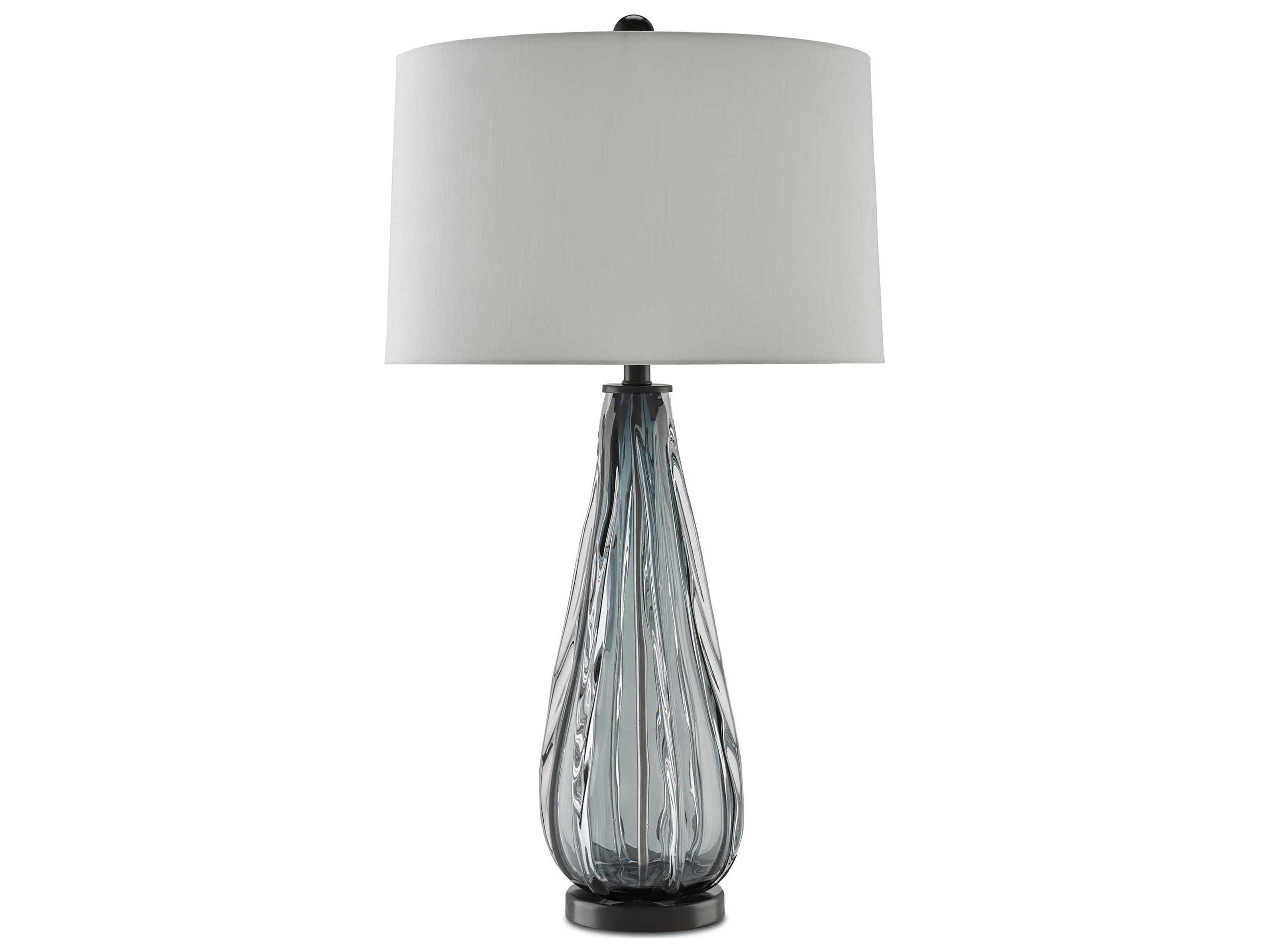 Luxecor Vistas Blue Gray Table Lamp