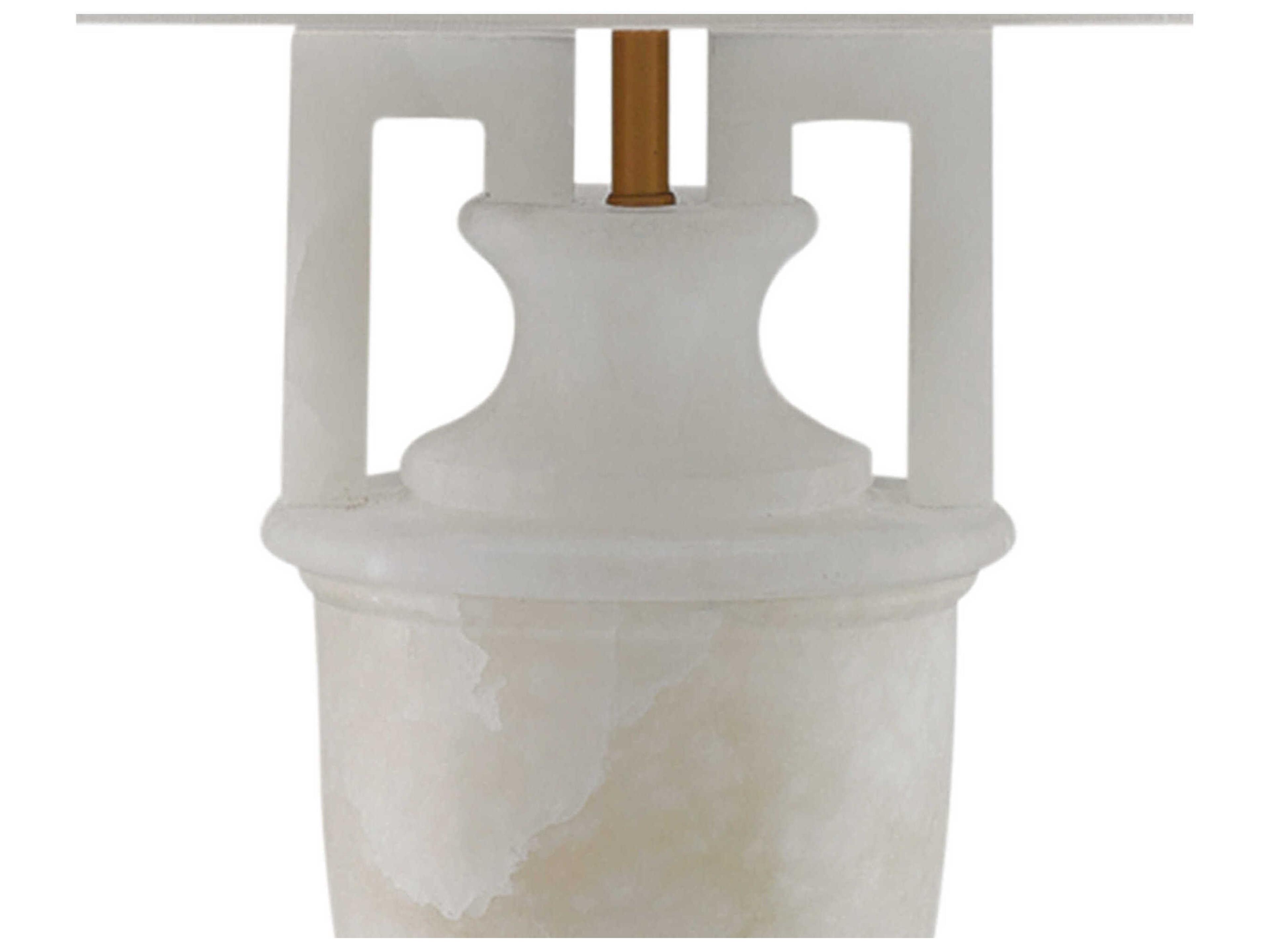 Currey & Company Lillian August Clifford Natural coffee Bronze White Table Lamp