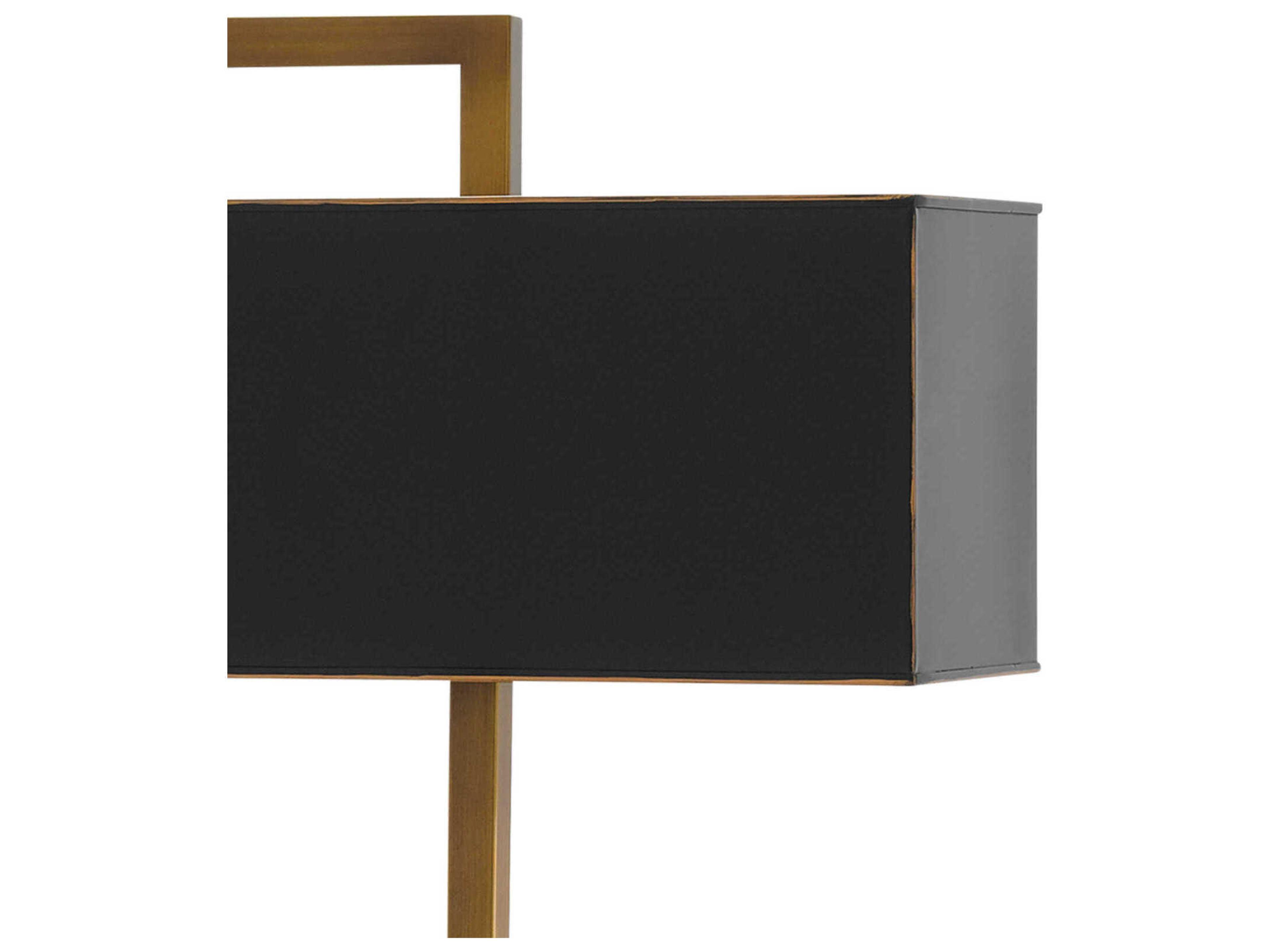 Currey & Company Otto Antique Brass Oil Rubbed Bronze Metal Shade Buffet Lamp