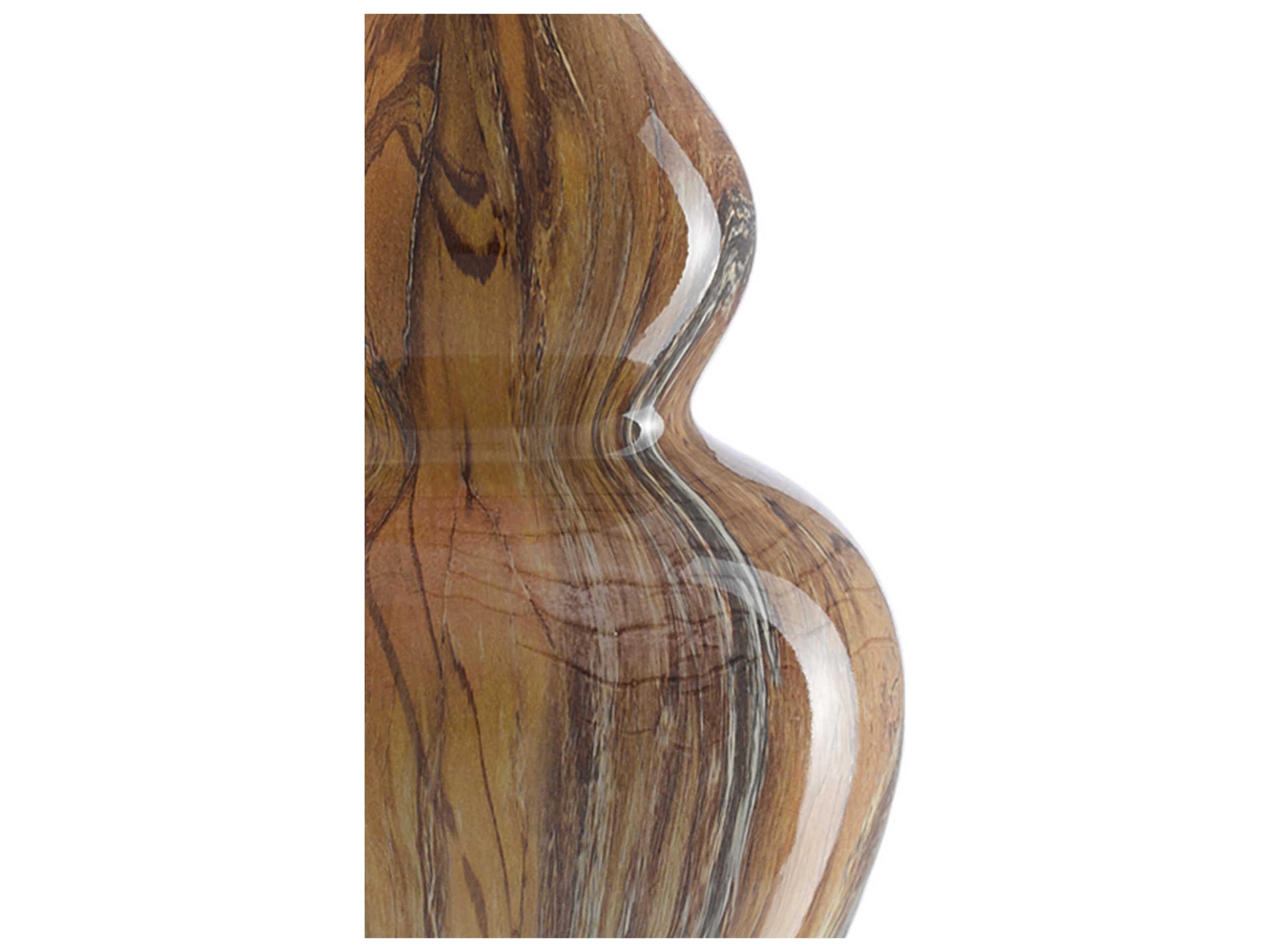 Currey & Company Kolor Crystal Earth Brown Off White Shantung Buffet Lamp