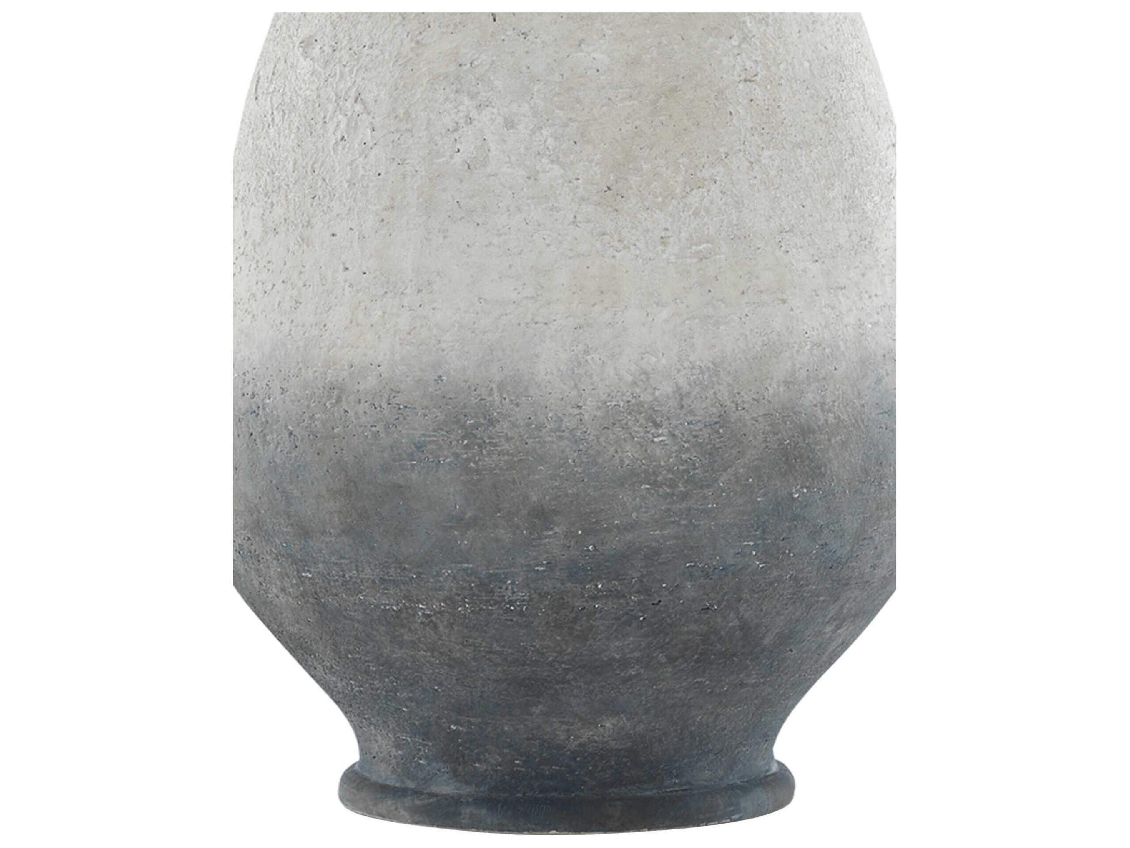 Currey & Company Cazalet Ash Ivory Blue Acrylic White Off Linen Buffet Lamp