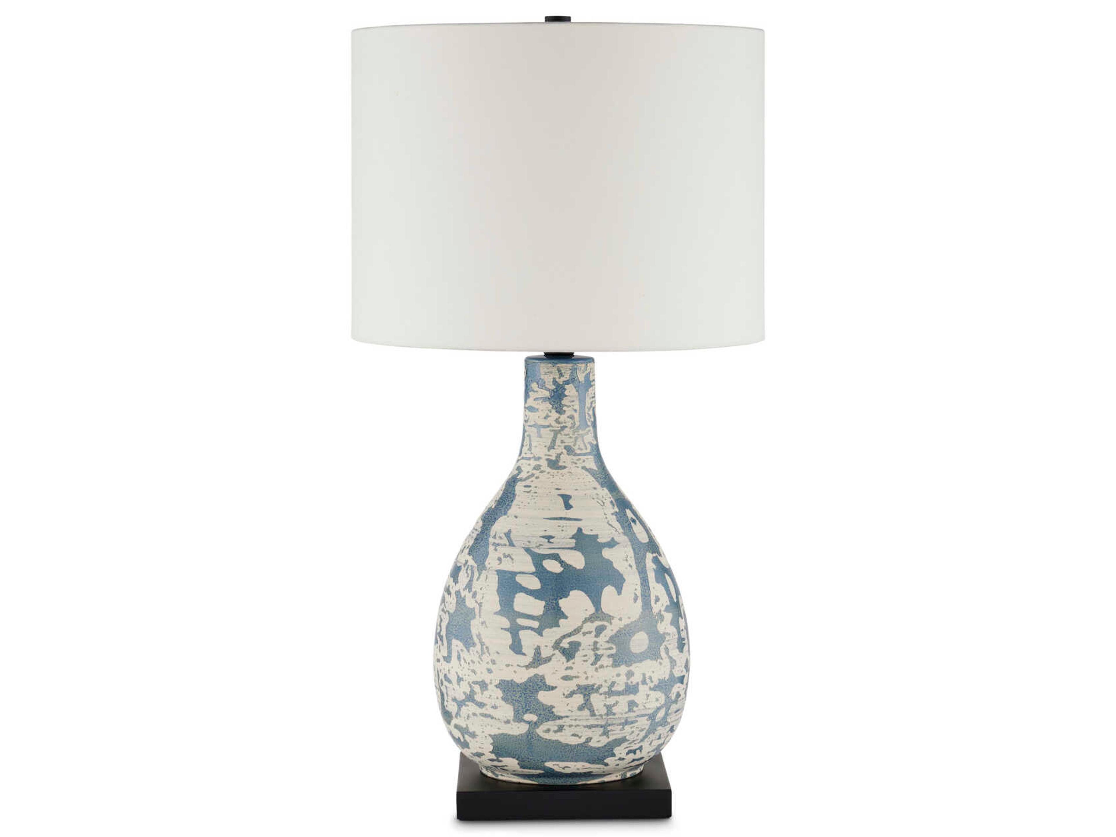 Currey & Company Ostracon Vintage Blue Buffet Lamp