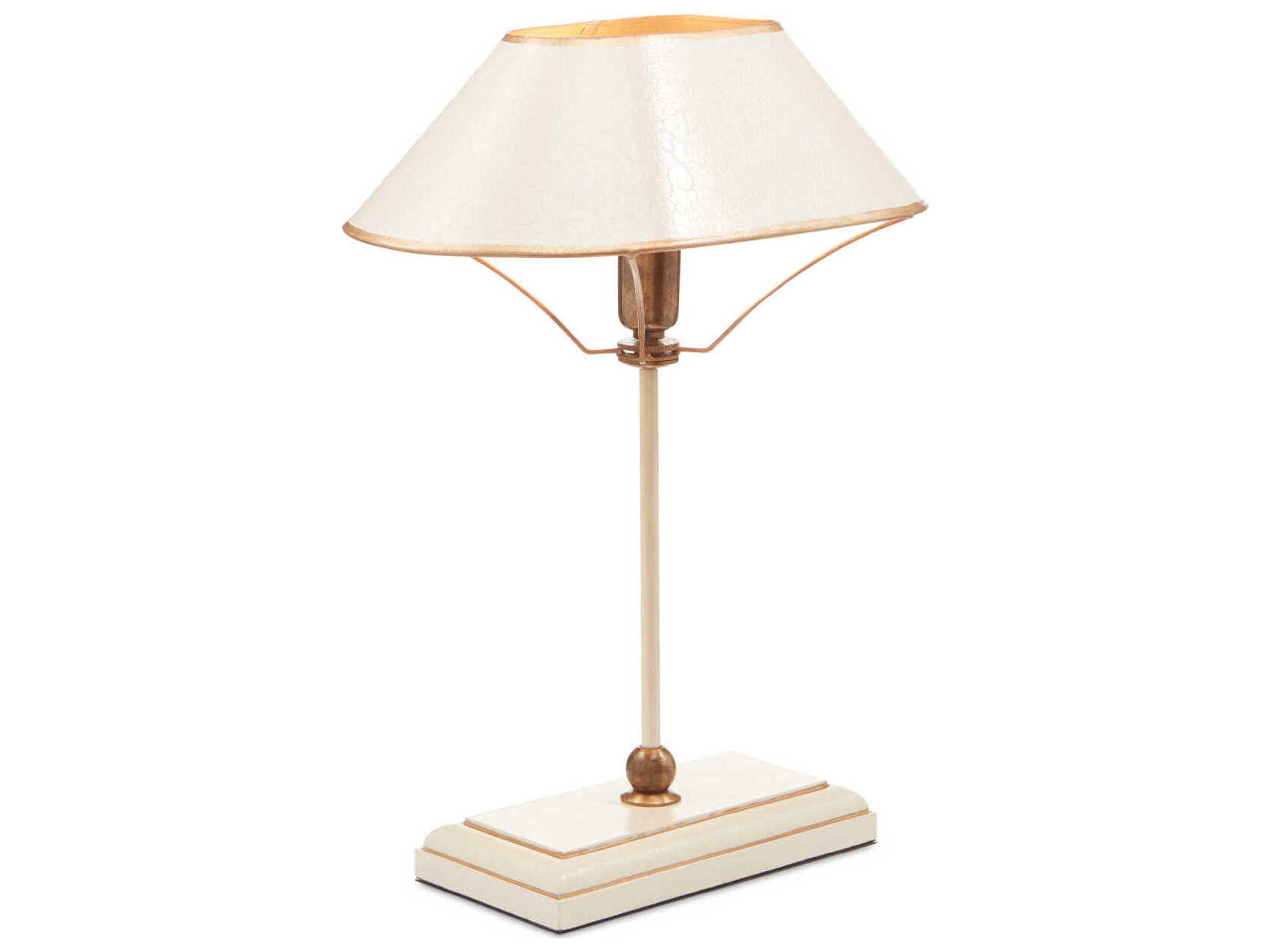 Currey & Company Daphne Ivory Antique Brass Gold Table Lamp