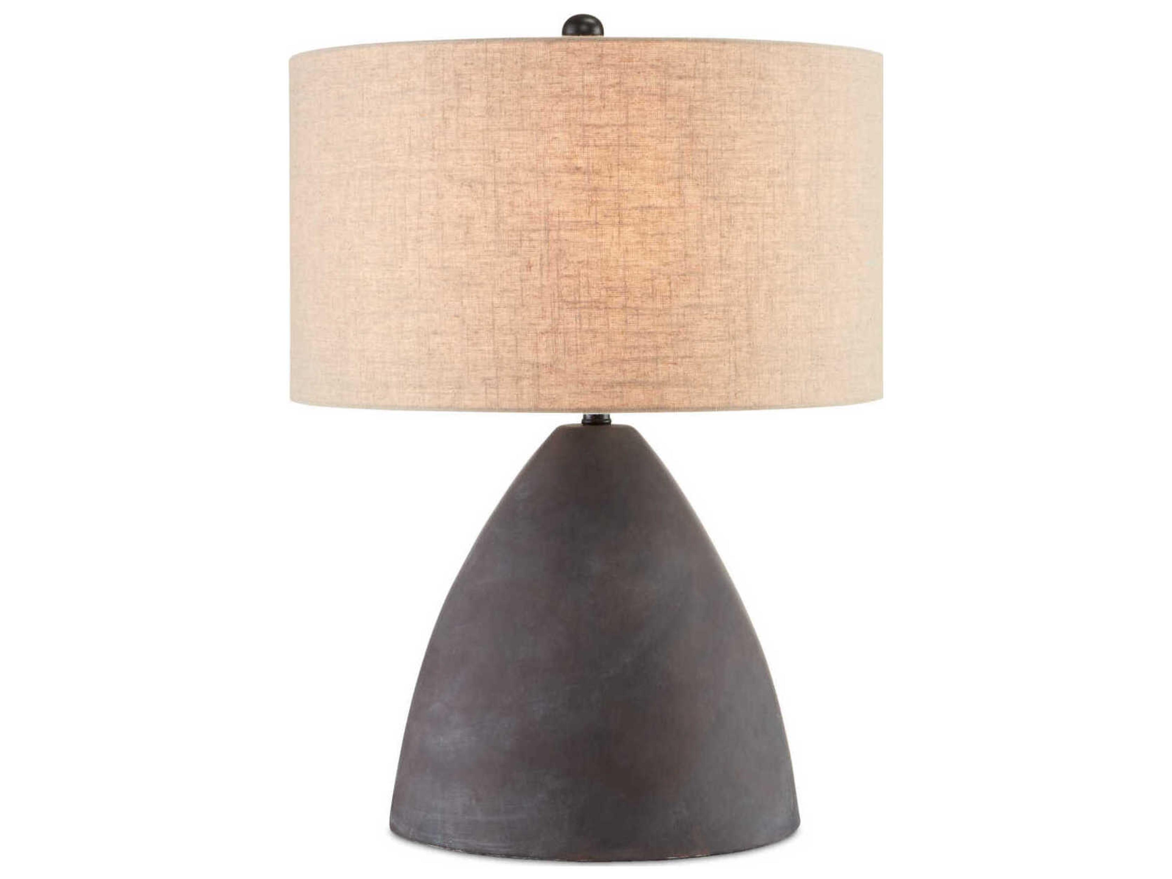 Currey & Company Zea Antique Black Buffet Lamp