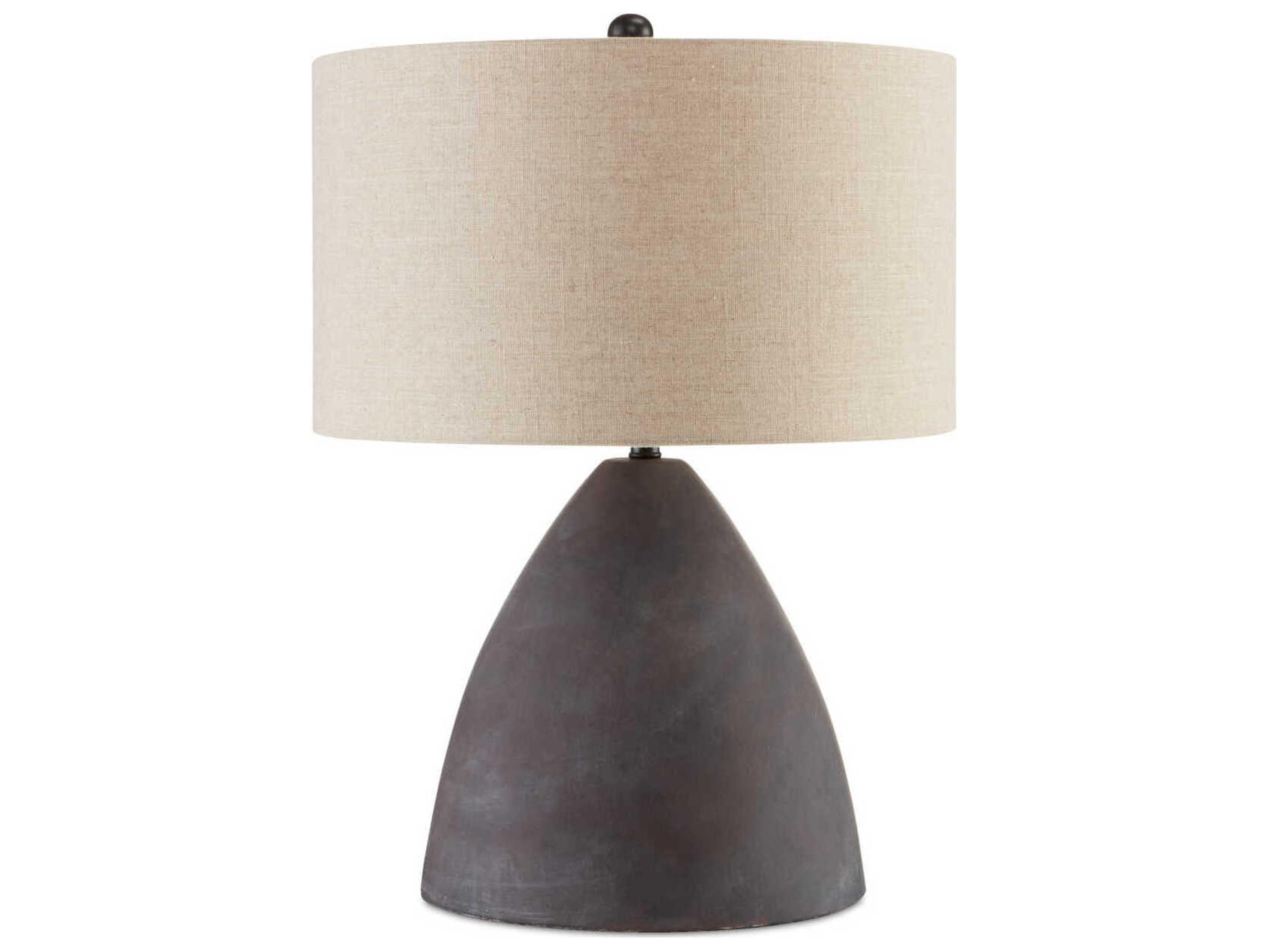 Currey & Company Zea Antique Black Buffet Lamp