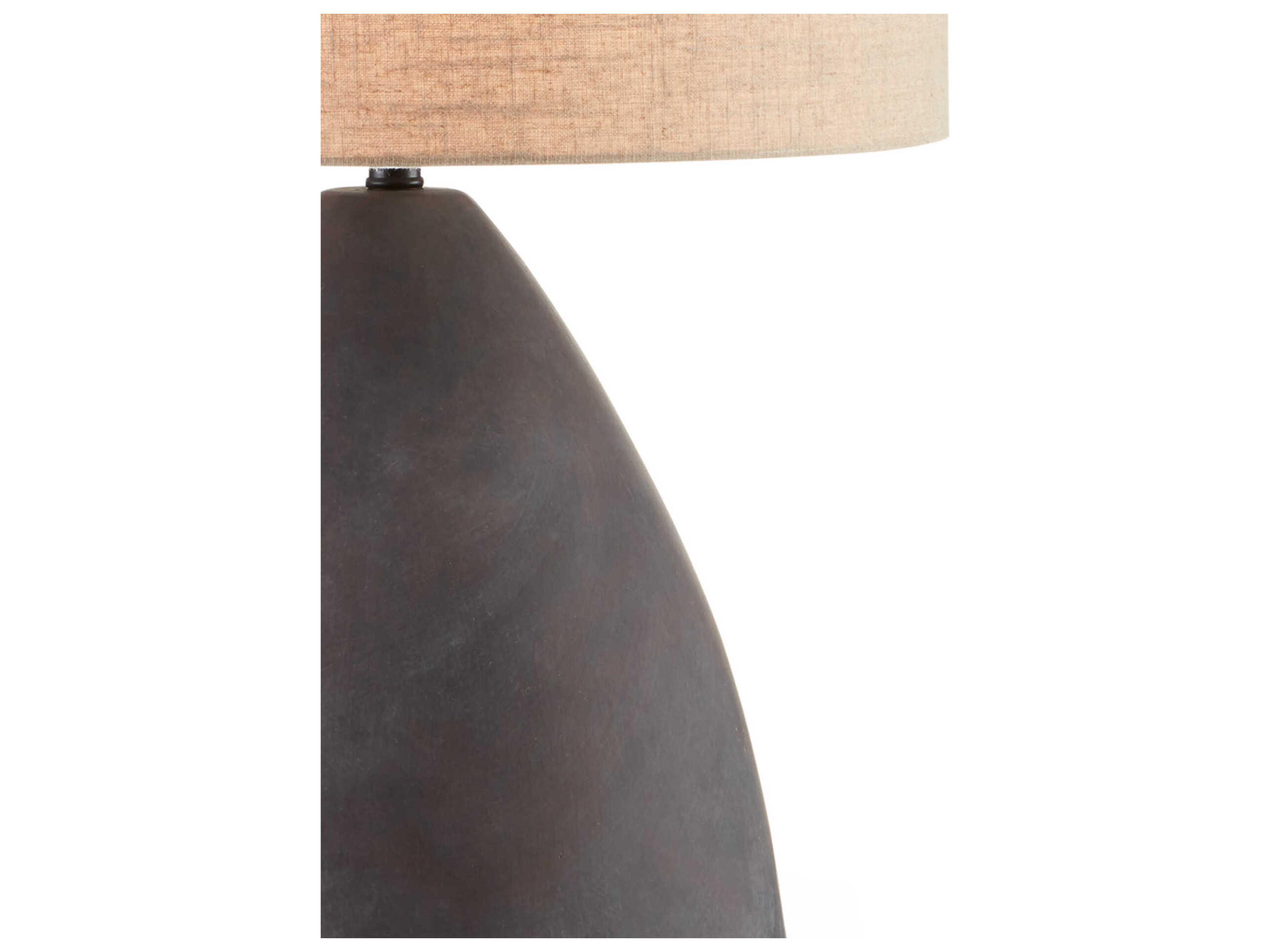 Currey & Company Zea Antique Black Buffet Lamp