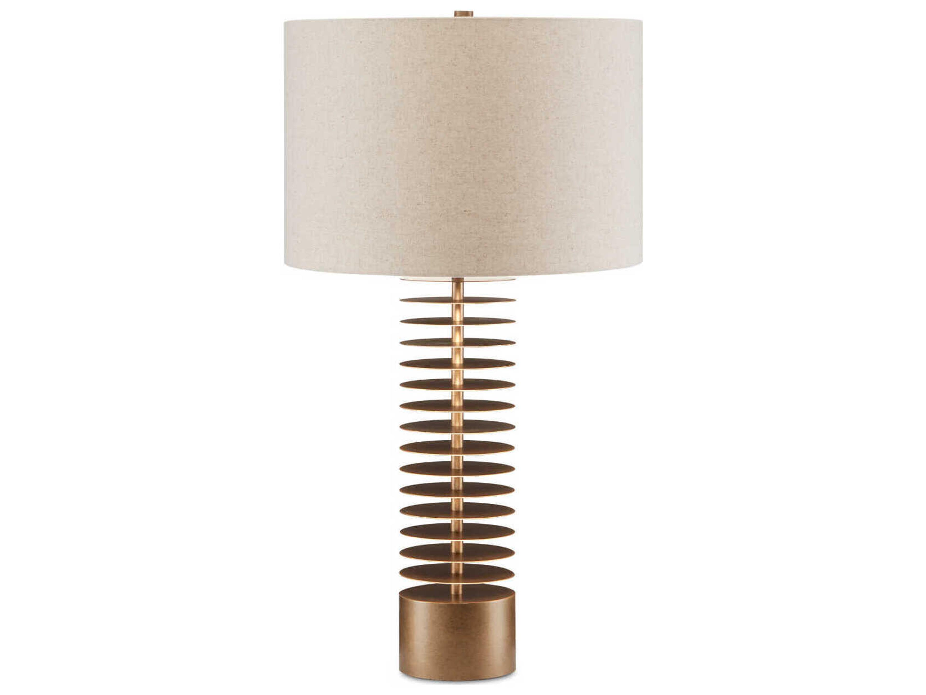 Currey & Company Walwyn Painted Antique Brass Buffet Lamp