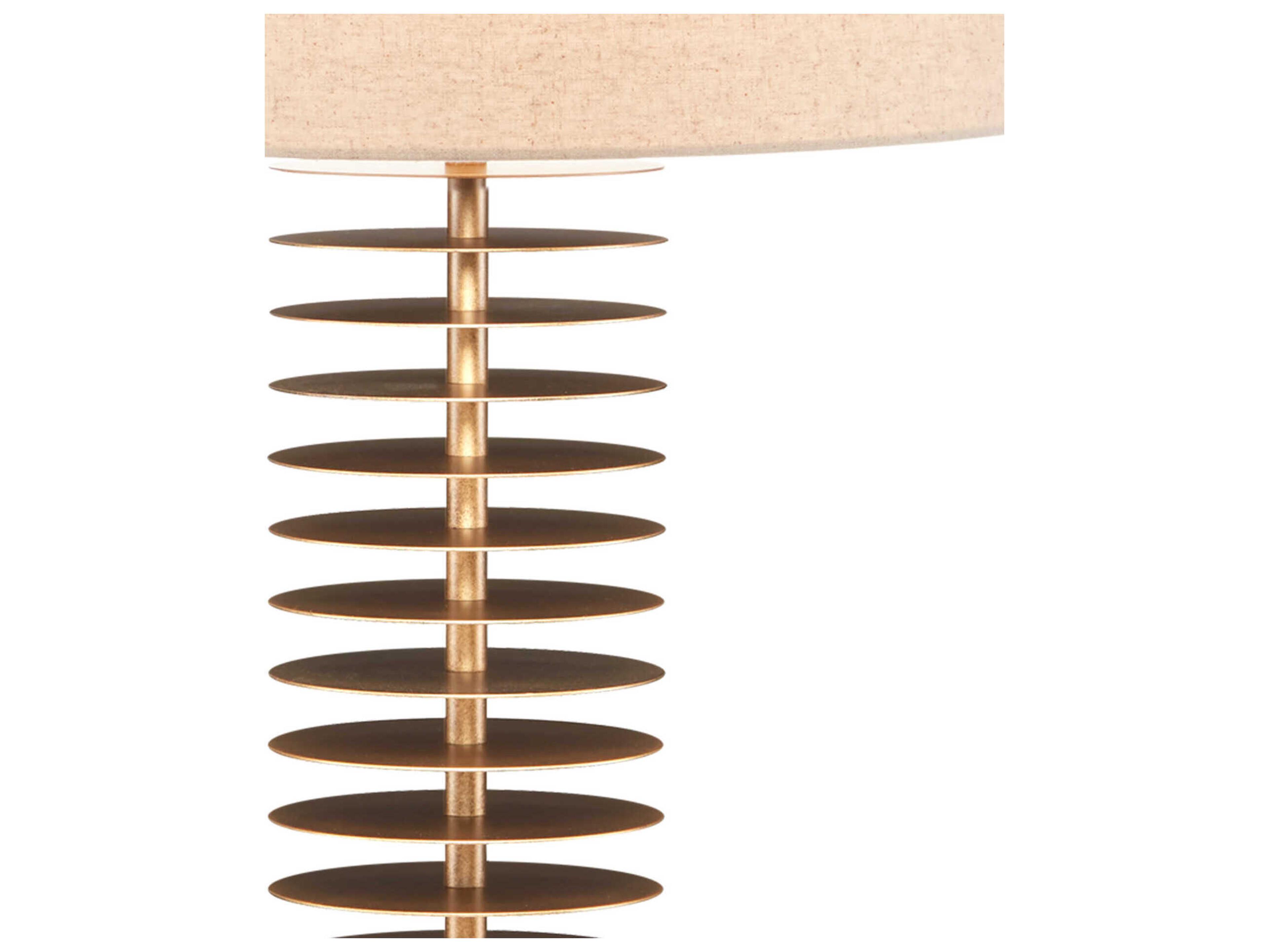 Currey & Company Walwyn Painted Antique Brass Buffet Lamp