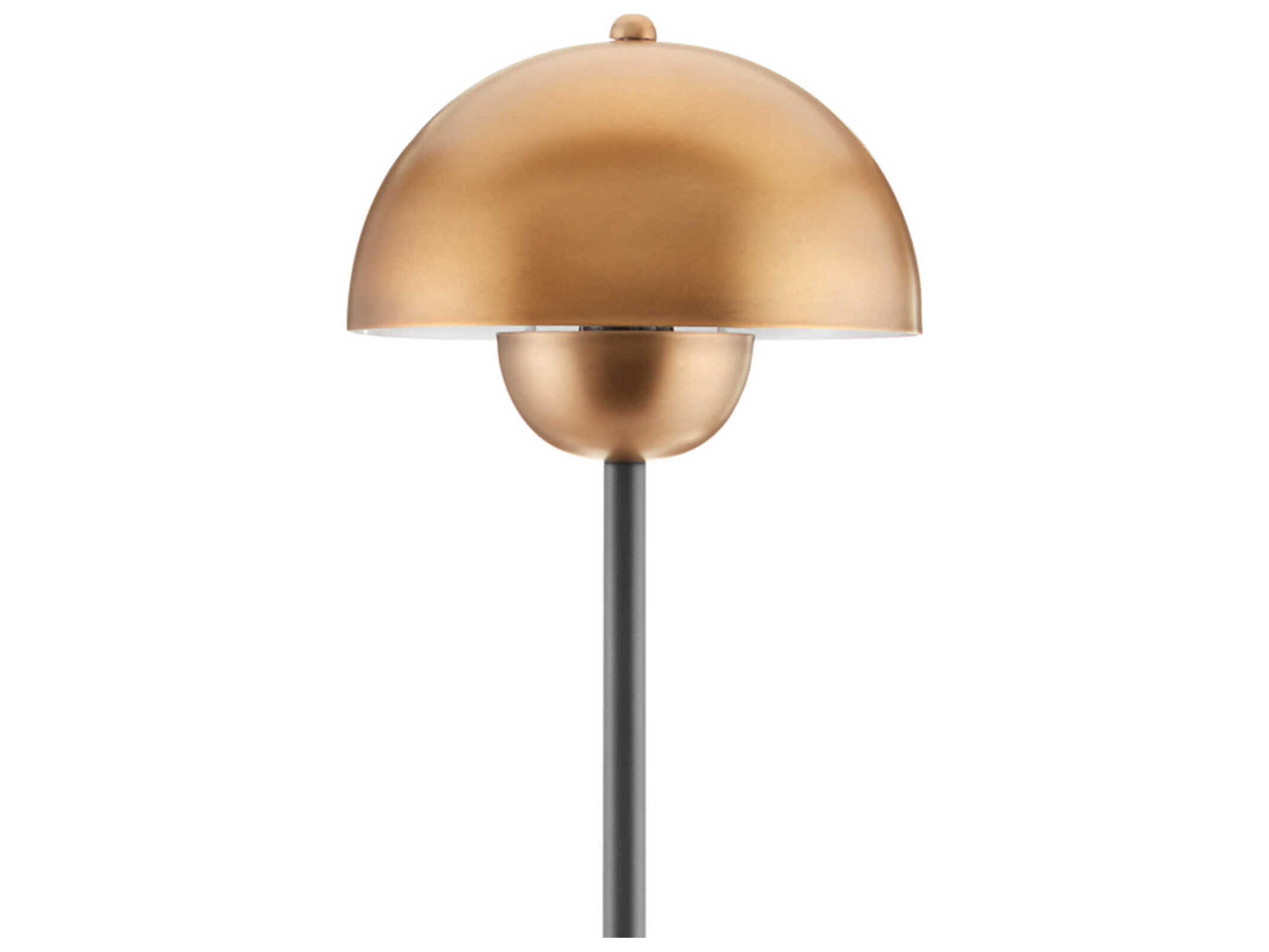 Currey & Company La Rue Brushed Brass Black Buffet Lamp