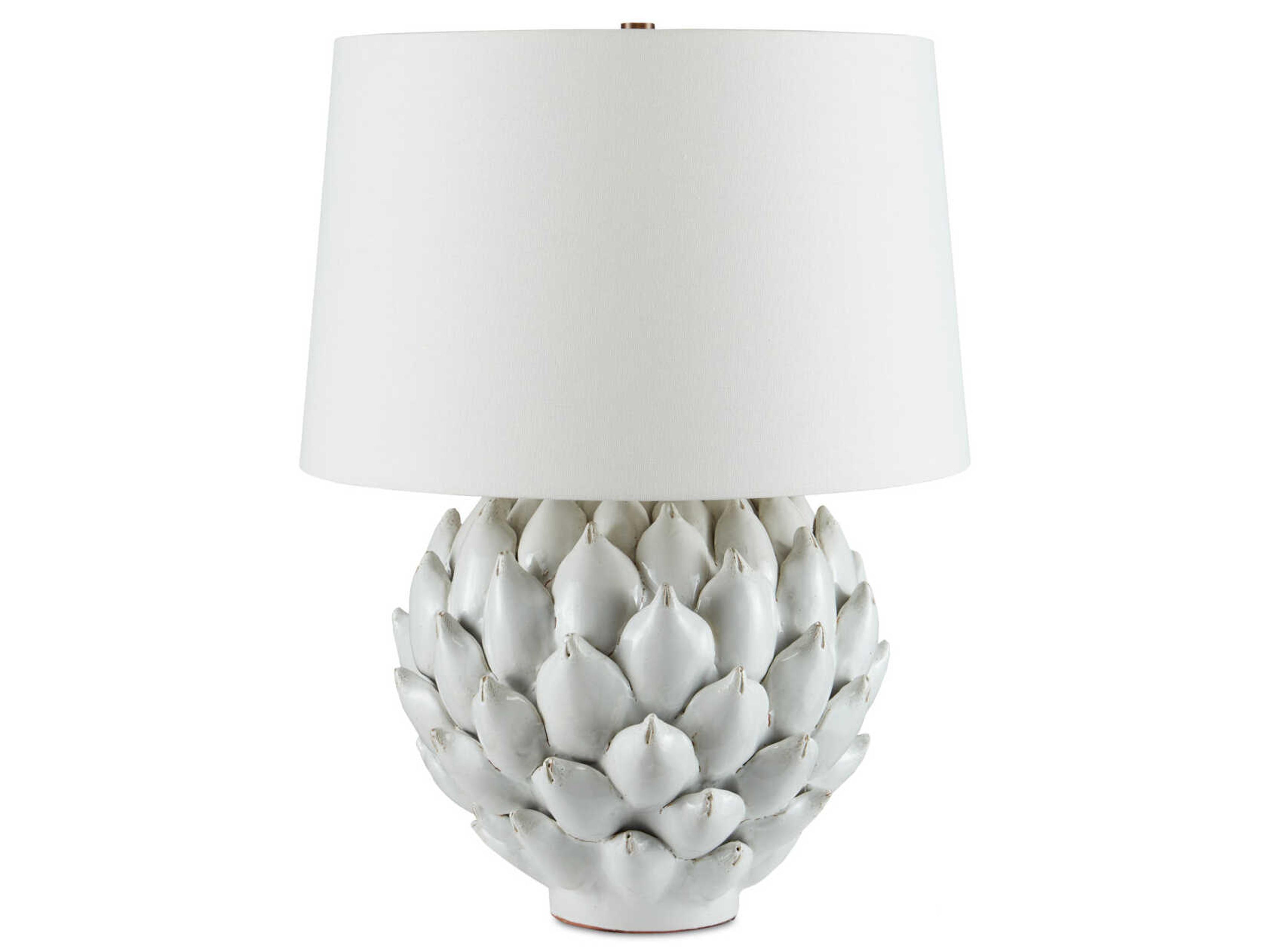 Currey & Company Cynara Antique White Buffet Lamp