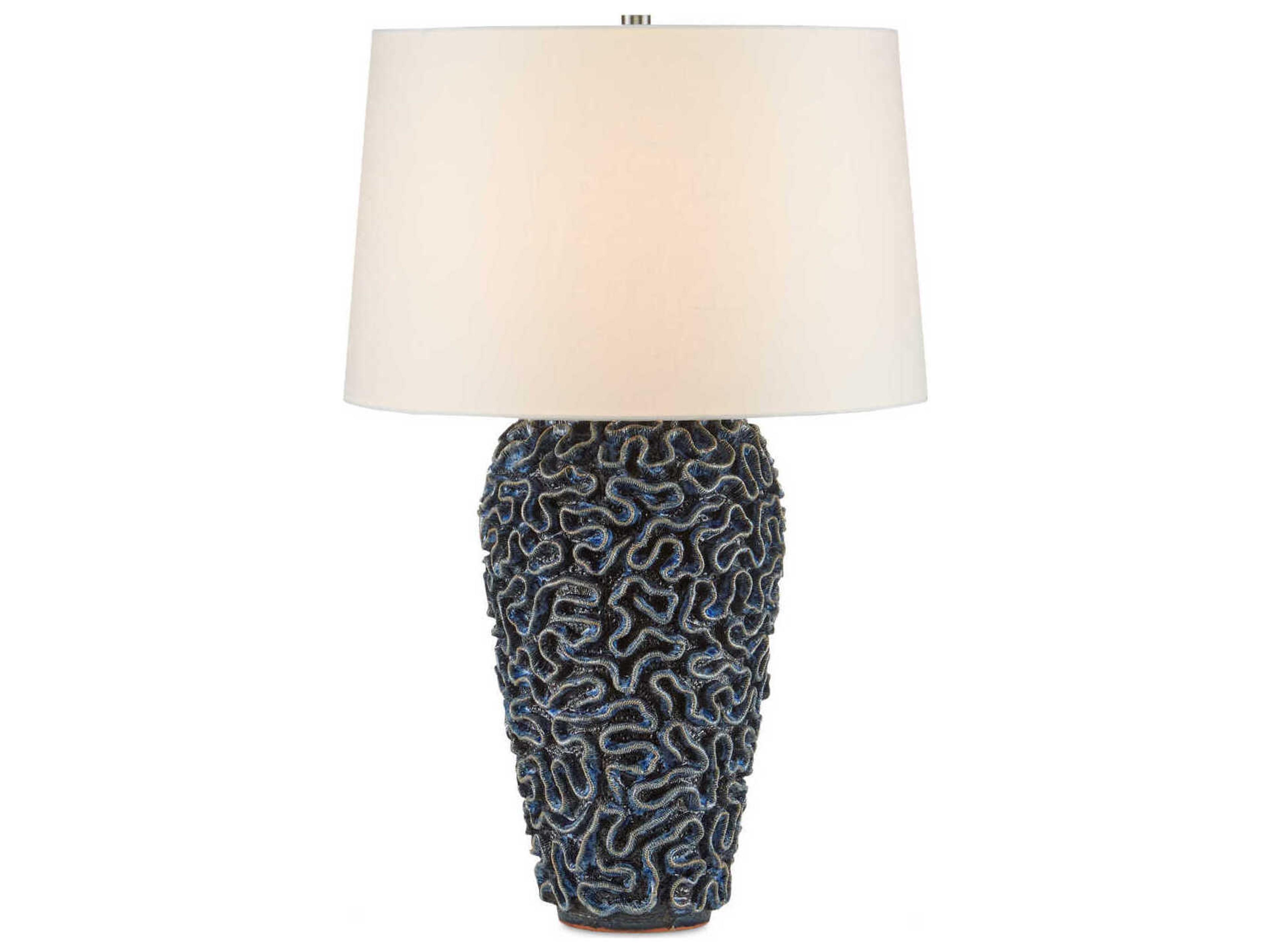 Currey & Company Milos Blue Buffet Lamp